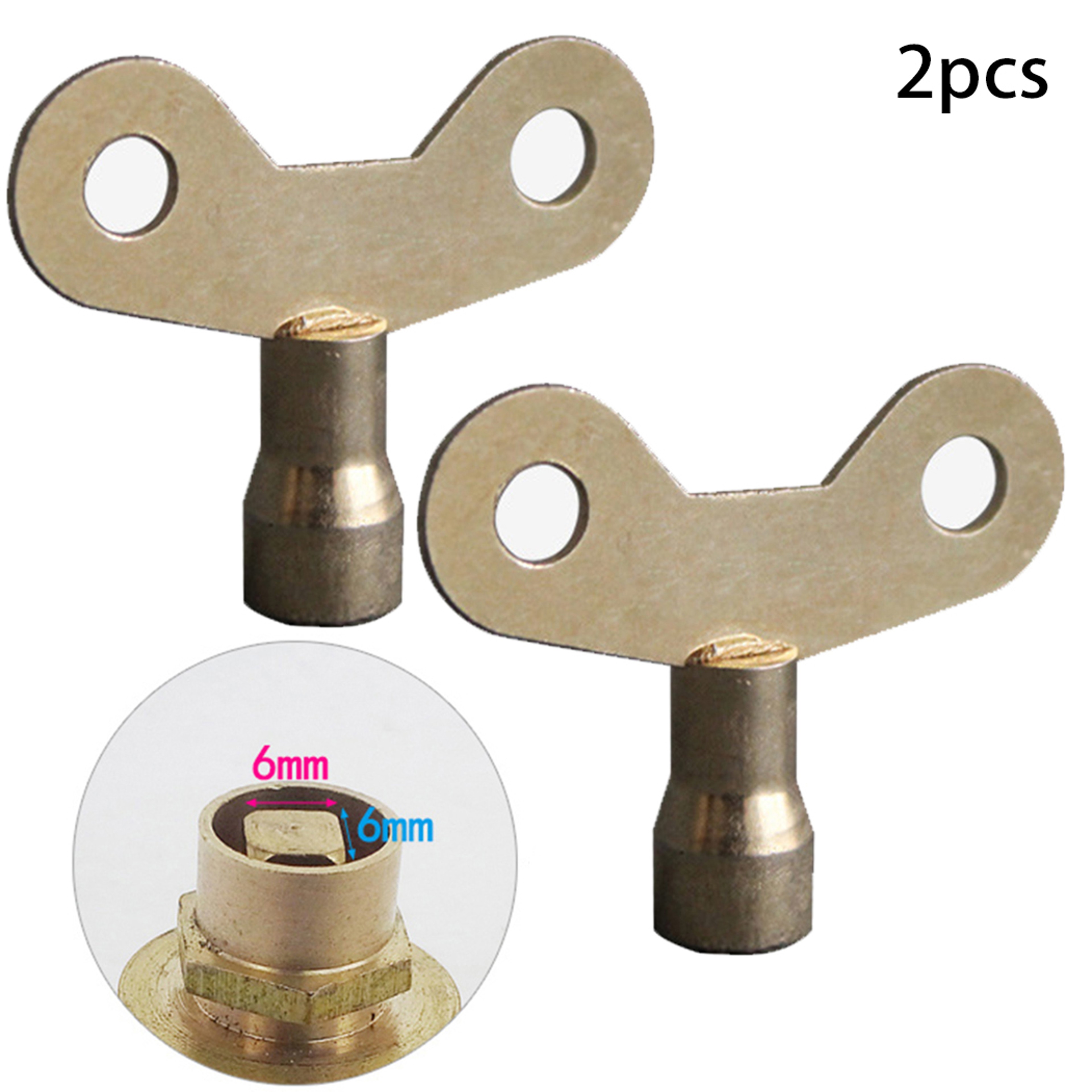 Premium Brass Radiator Bleed Key  Water Tap Socket Tool Plumbing Faucet Key 1