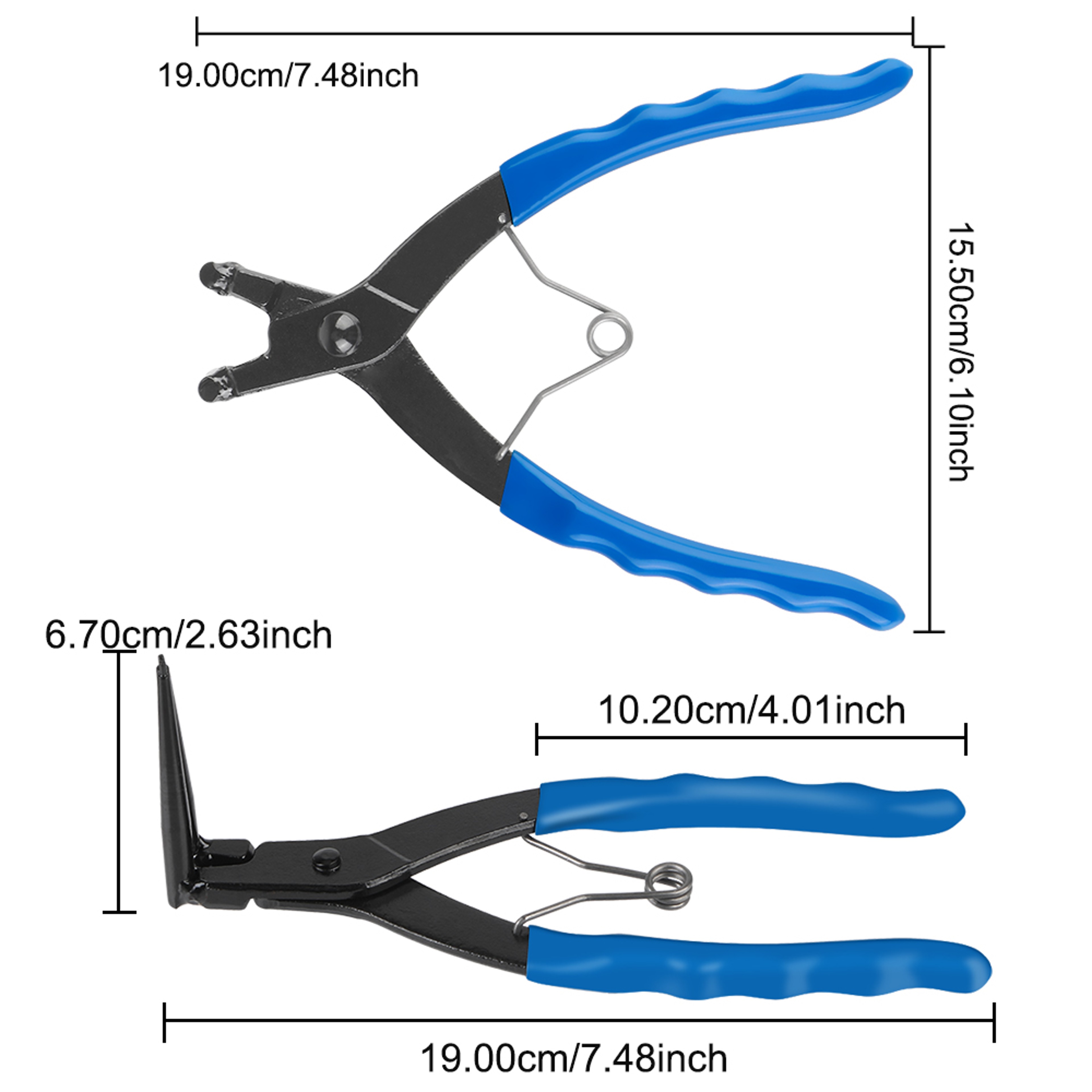 Bent Long Nose Internal Snap Ring Pliers Precision Garage  Automotive Tool 5
