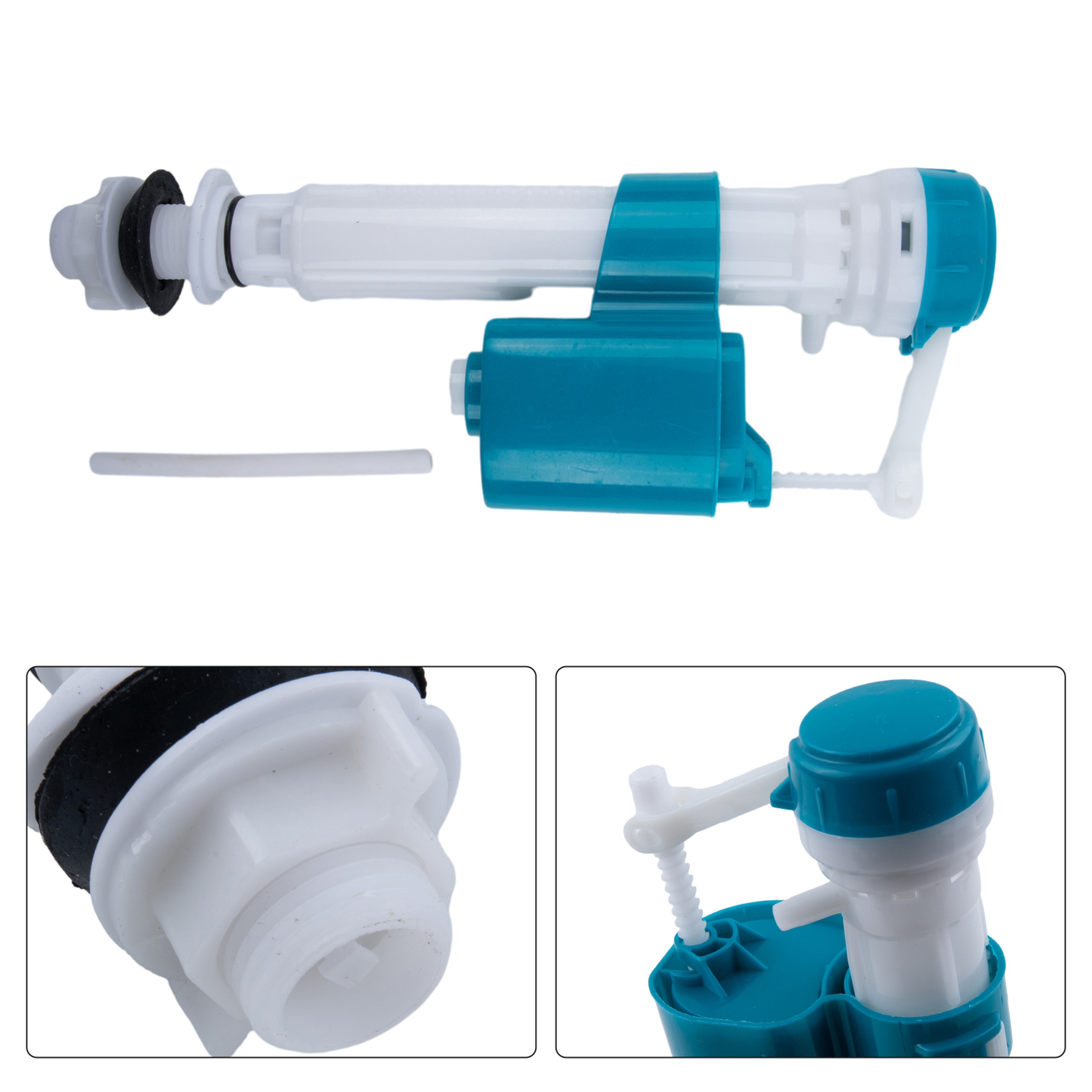 Universal Toilet Fill Valve & Flush Valve Repair Kit Adjustable Bottom Entry Cistern Replacement – view 6