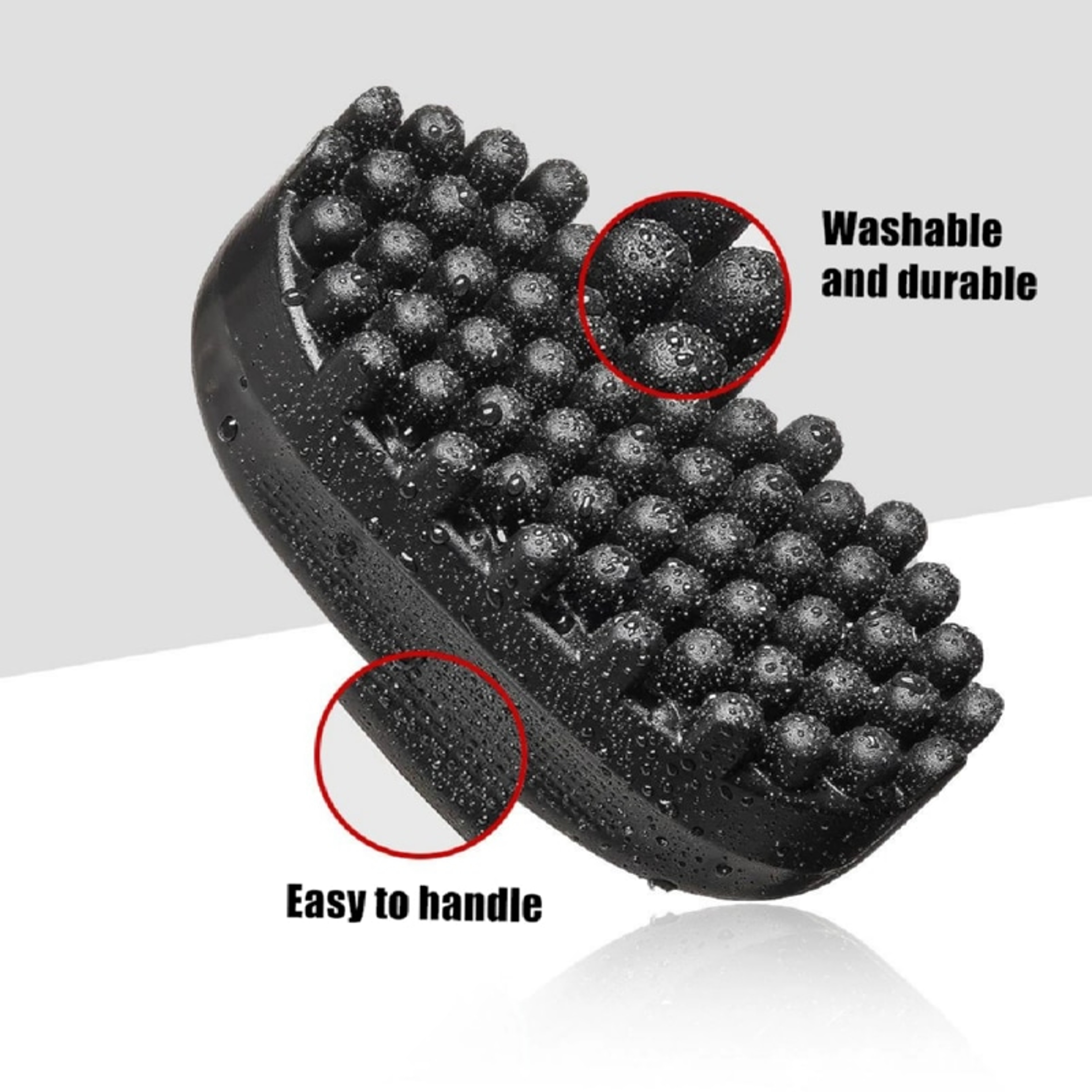 Silicone Hair Sponge Brush For Defined Curls Coils  Twist Styling 2
