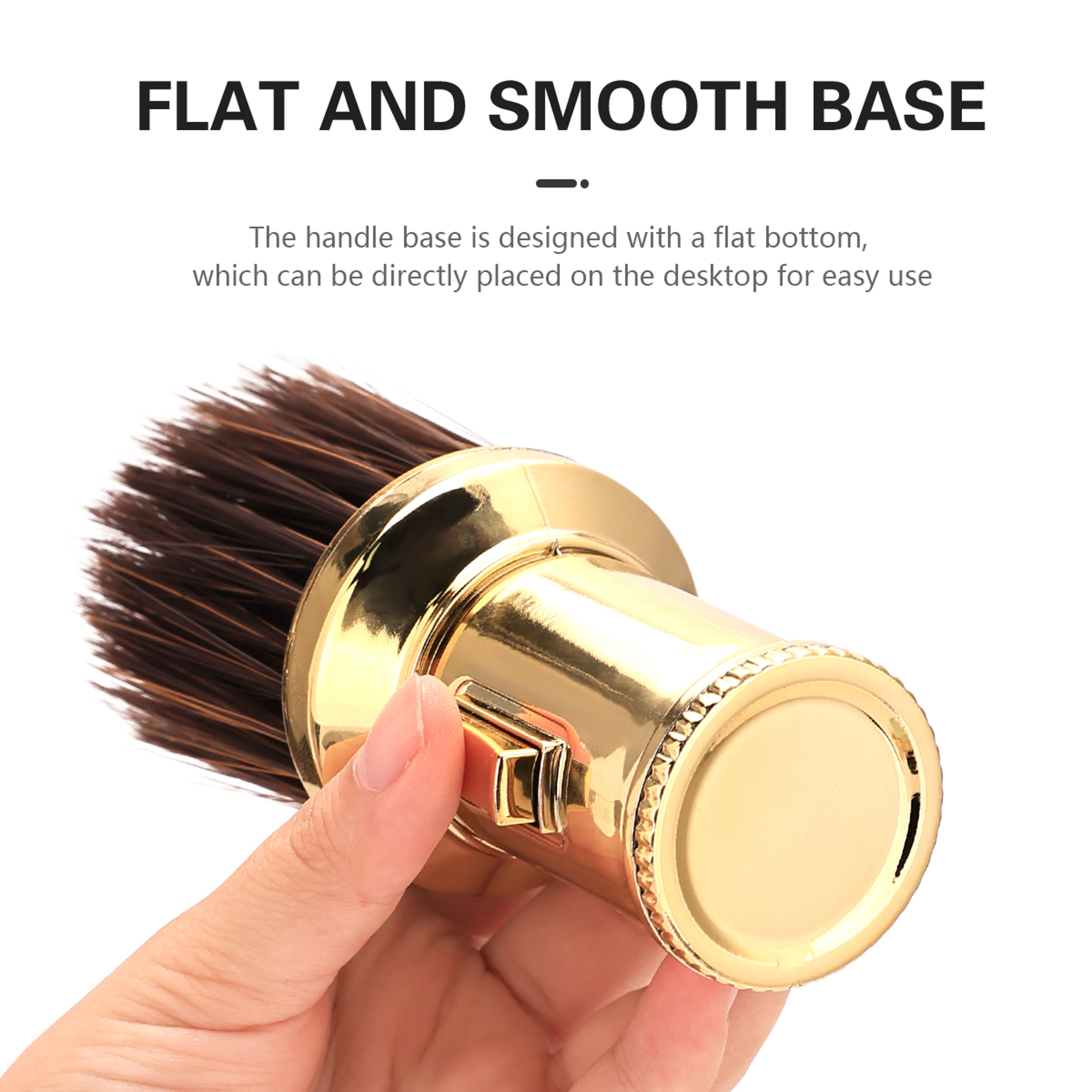 Barber Neck Duster Brush With Soft Bristles  Ergonomic Handle 2