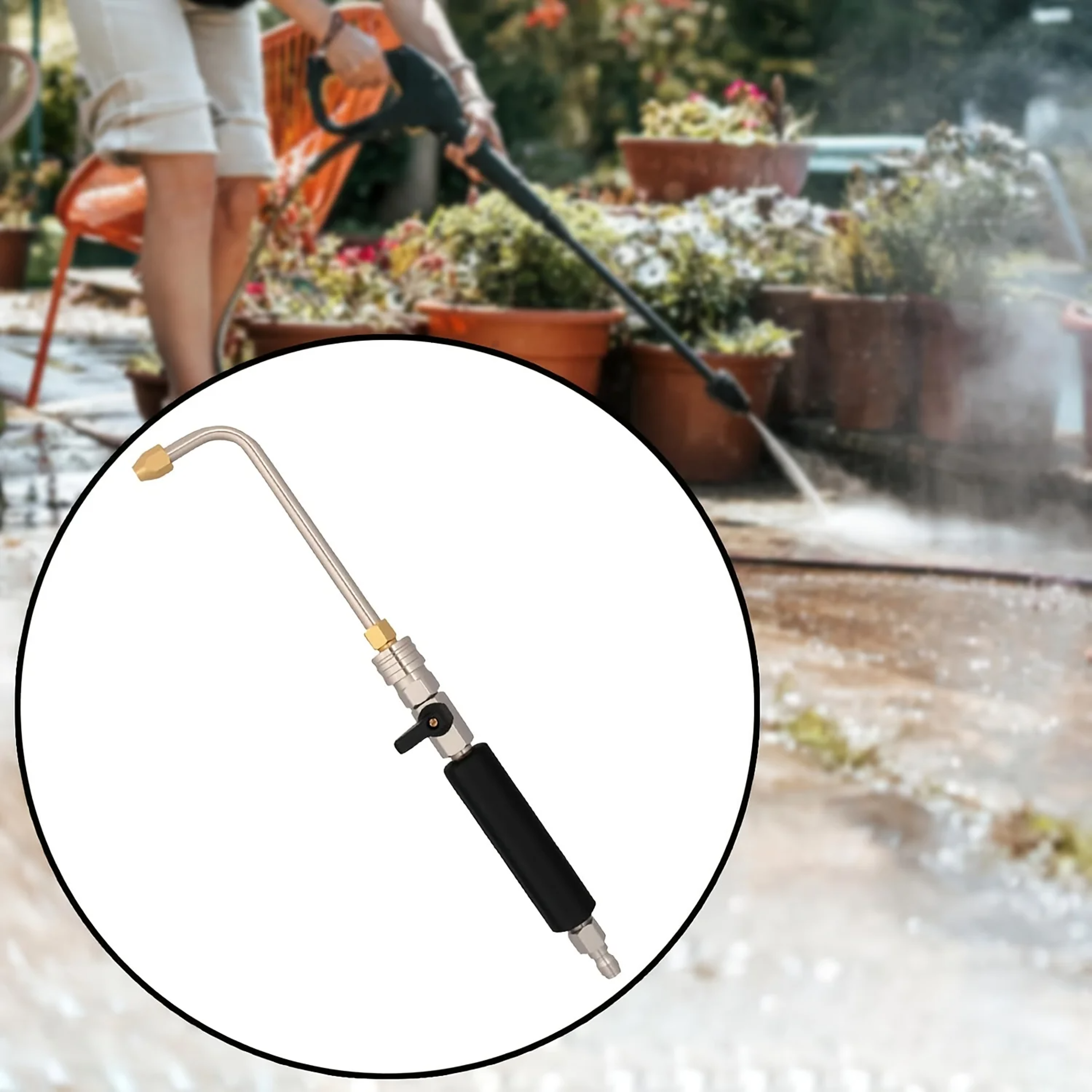Pressure Washer Gutter  Window Cleaning Wand With Quick Connect Nozzles 8