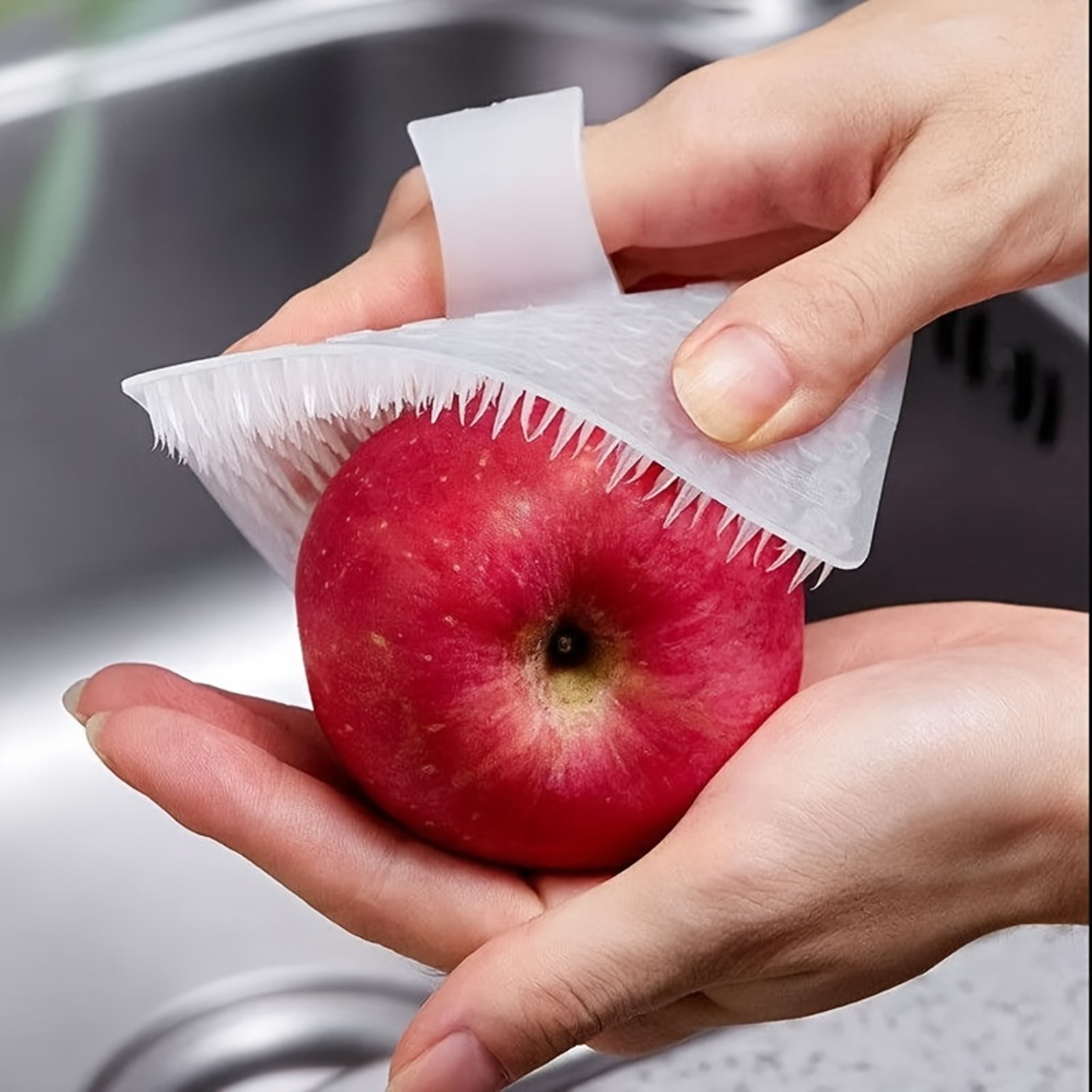 FreshClean Vegetable Scrub Brush Multifunction Vegetable Brush For Potatoes Cucumbers  Produce 4