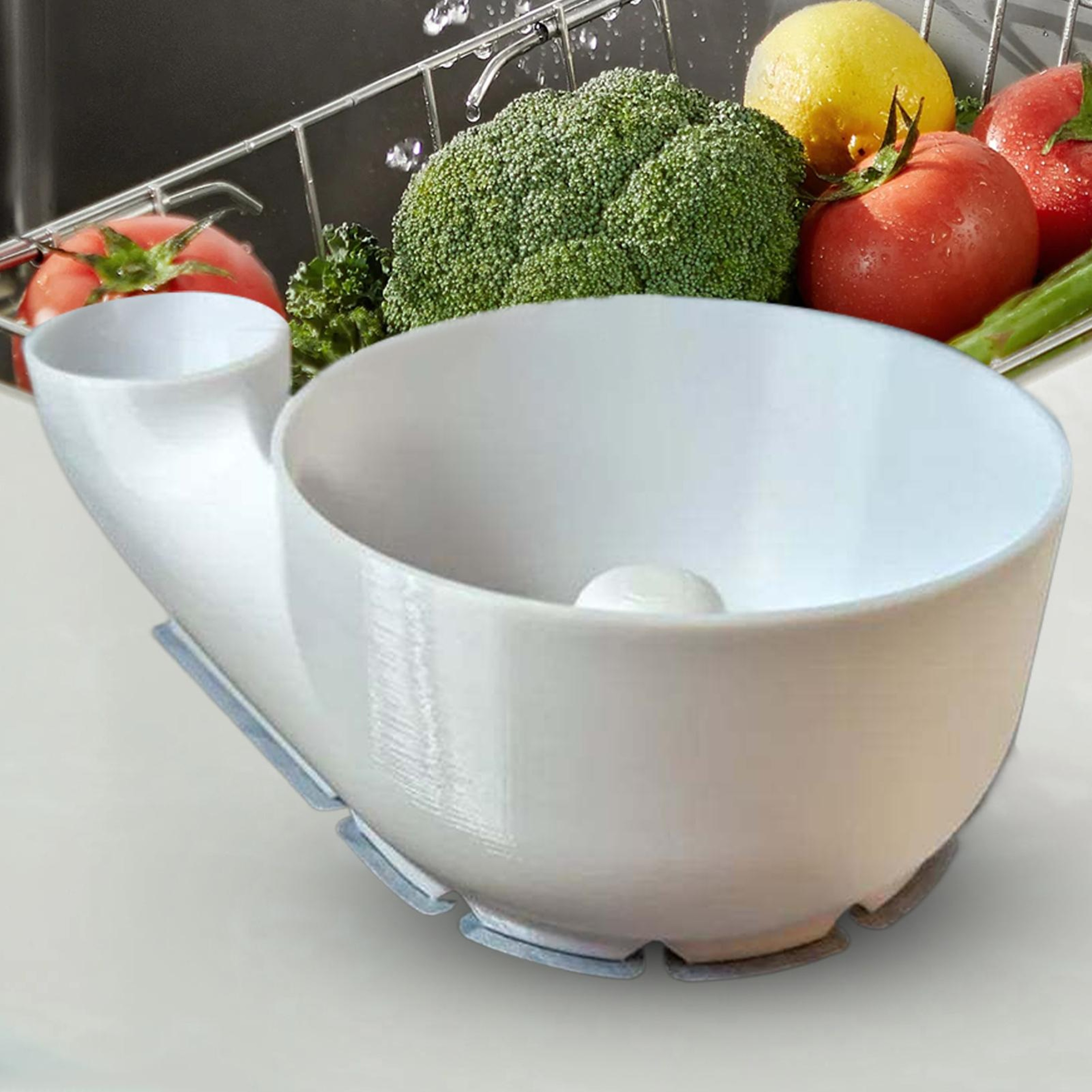 Portable Fruit Washer  Vegetable Cleaning Bowl With Draining Spinner 0