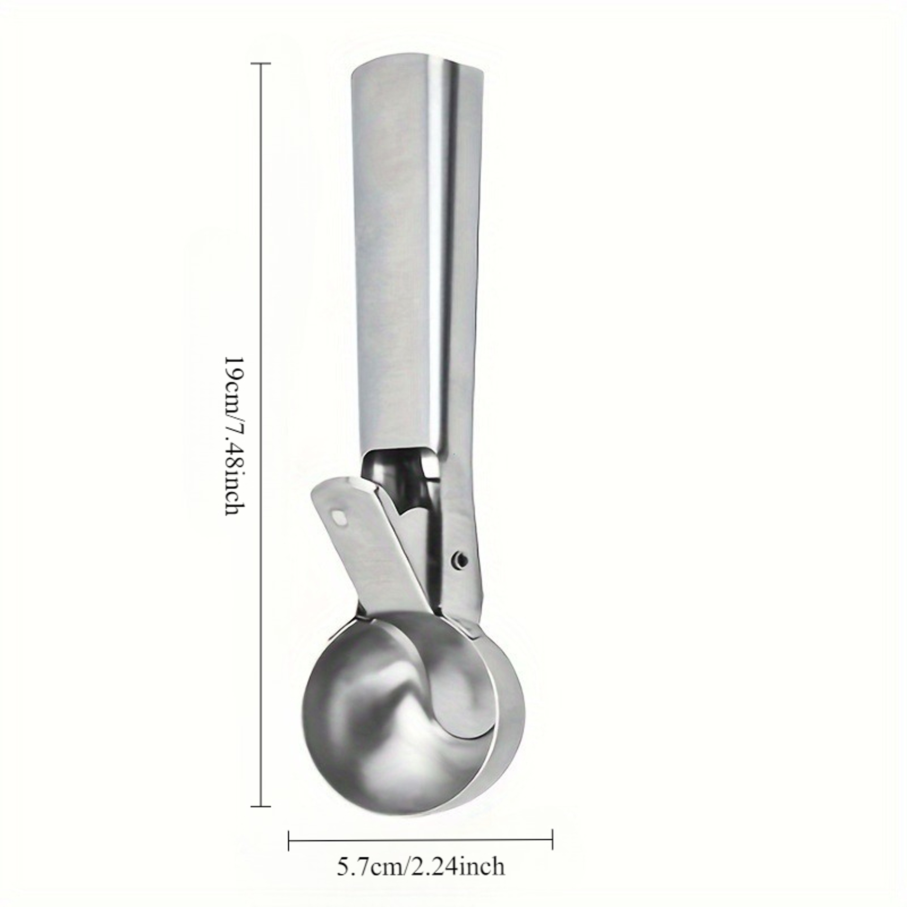 Stainless Steel Ice Cream  Fruit Ball Scoop Spoon 4