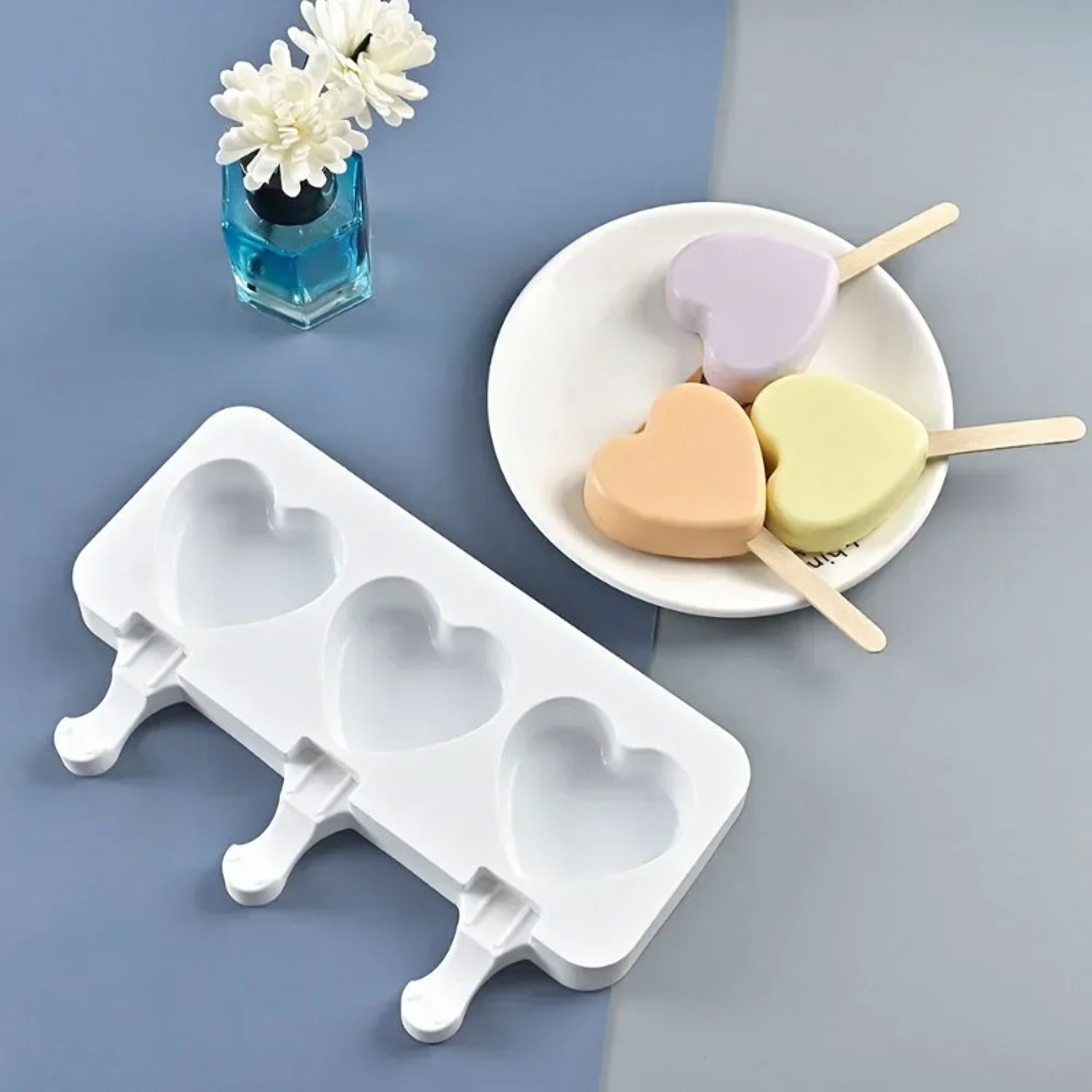 Frozen Treats Silicone Popsicle Mold Tray For Homemade Ice Pops Chocolate Bites  Ice Cubes 0