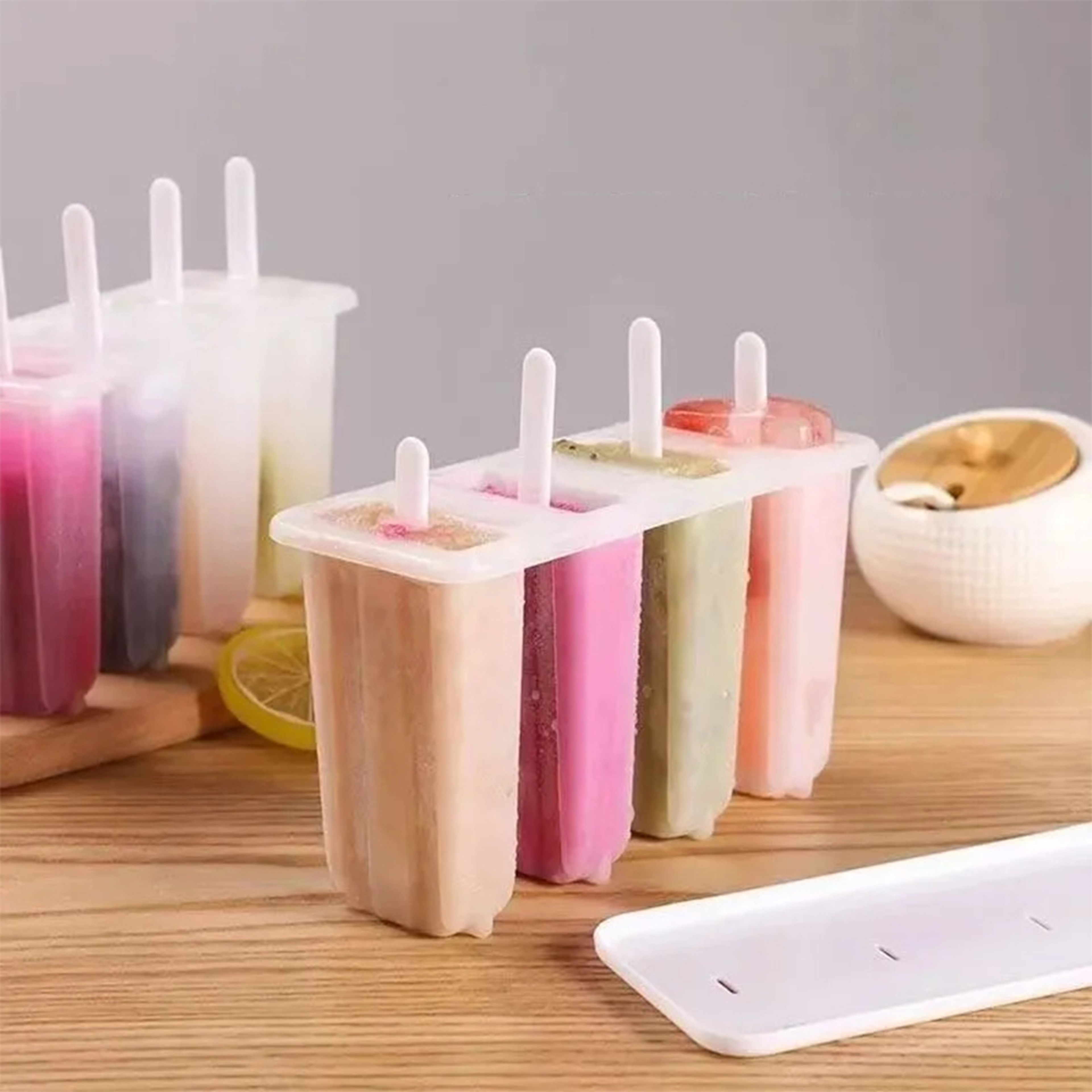 DIY Popsicle Mold Set For Homemade Frozen Treats  Fresh Fruit Ice Pops 3