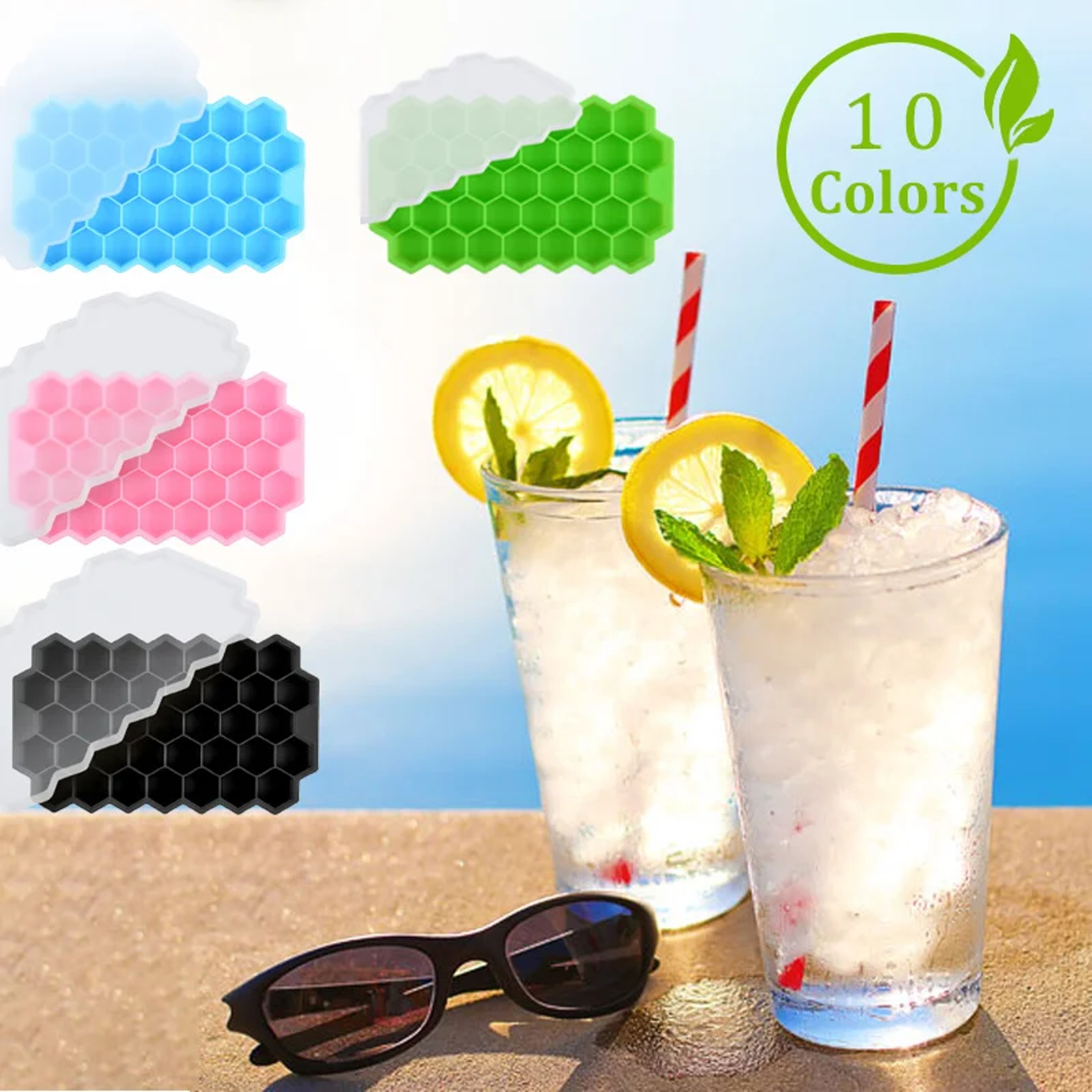Silicone Ice Cube Tray For Whiskey Cocktails  Slow Melting Drinks 6