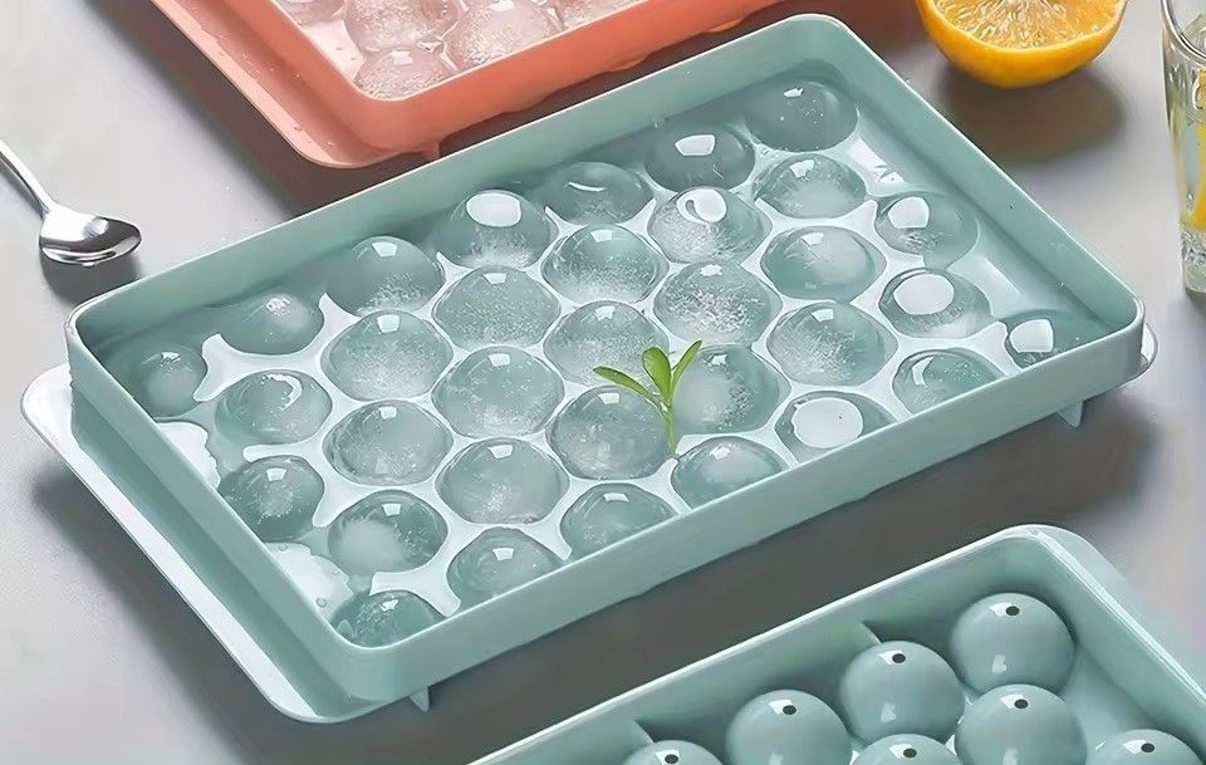 Crystal Chill Ice Ball Maker Tray With Lid For Whiskey Cocktails  Everyday Drinks 2