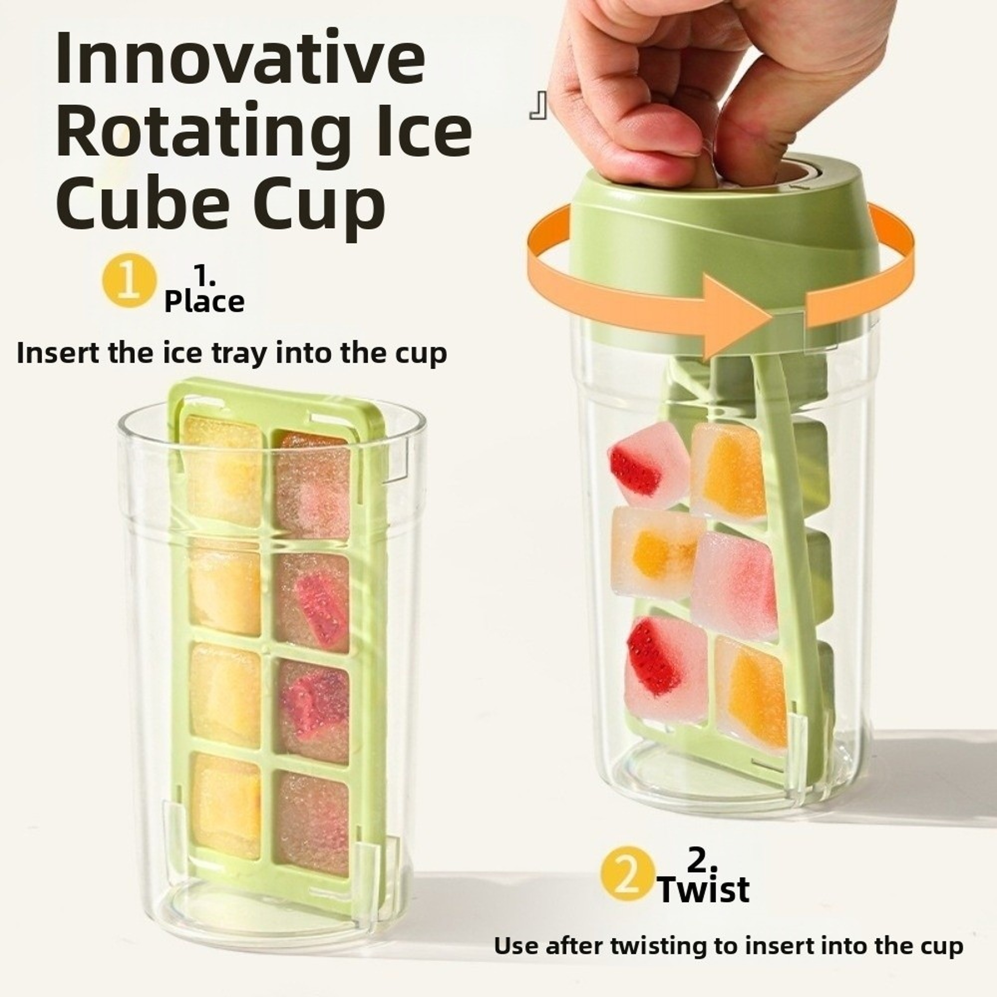 Ice Twist Pro Large Capacity Ice Cube Maker Cup 6