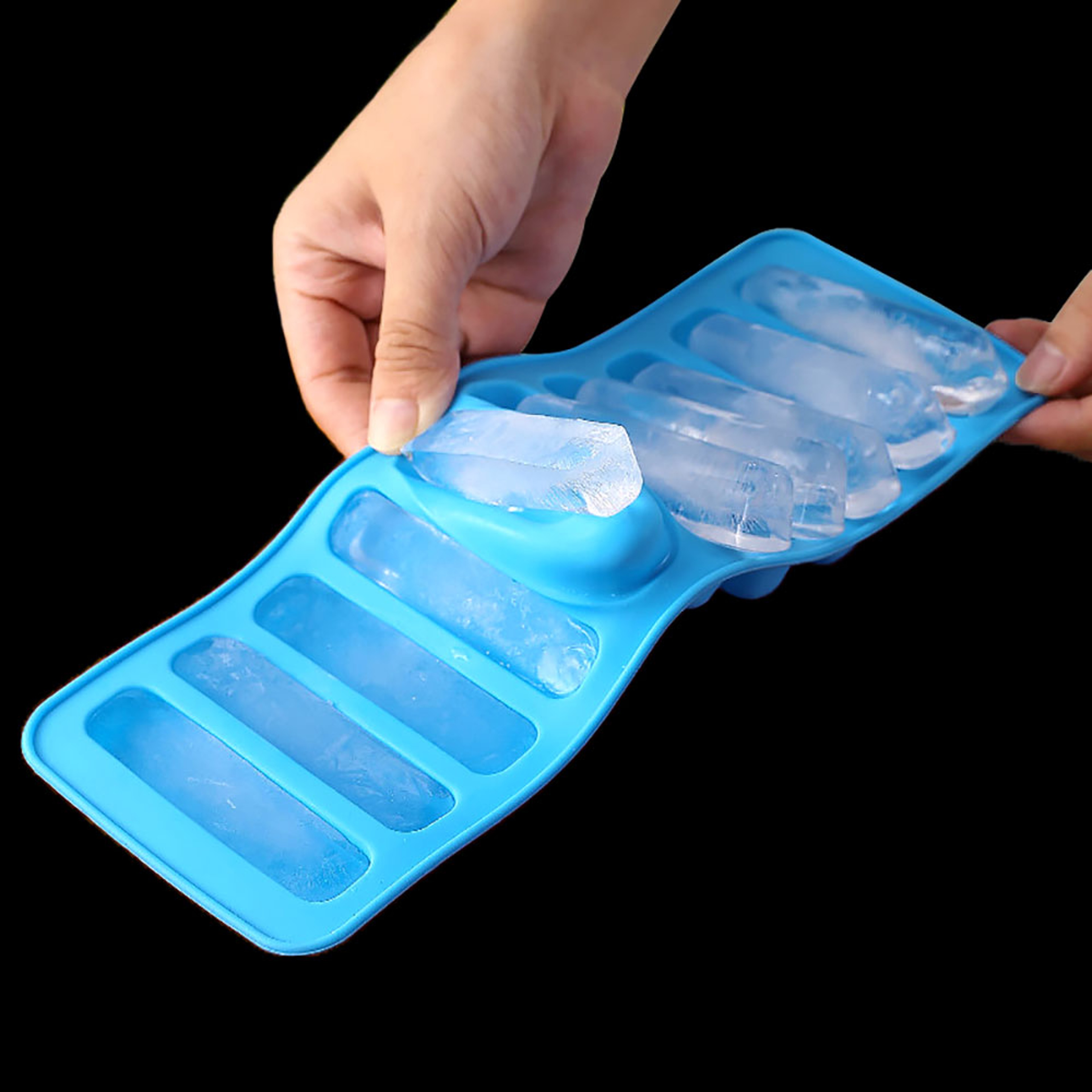 Long Strip Silicone Ice Cube Tray  Chocolate Bar Mold For Ice Sticks Cookies And DIY Treats 7
