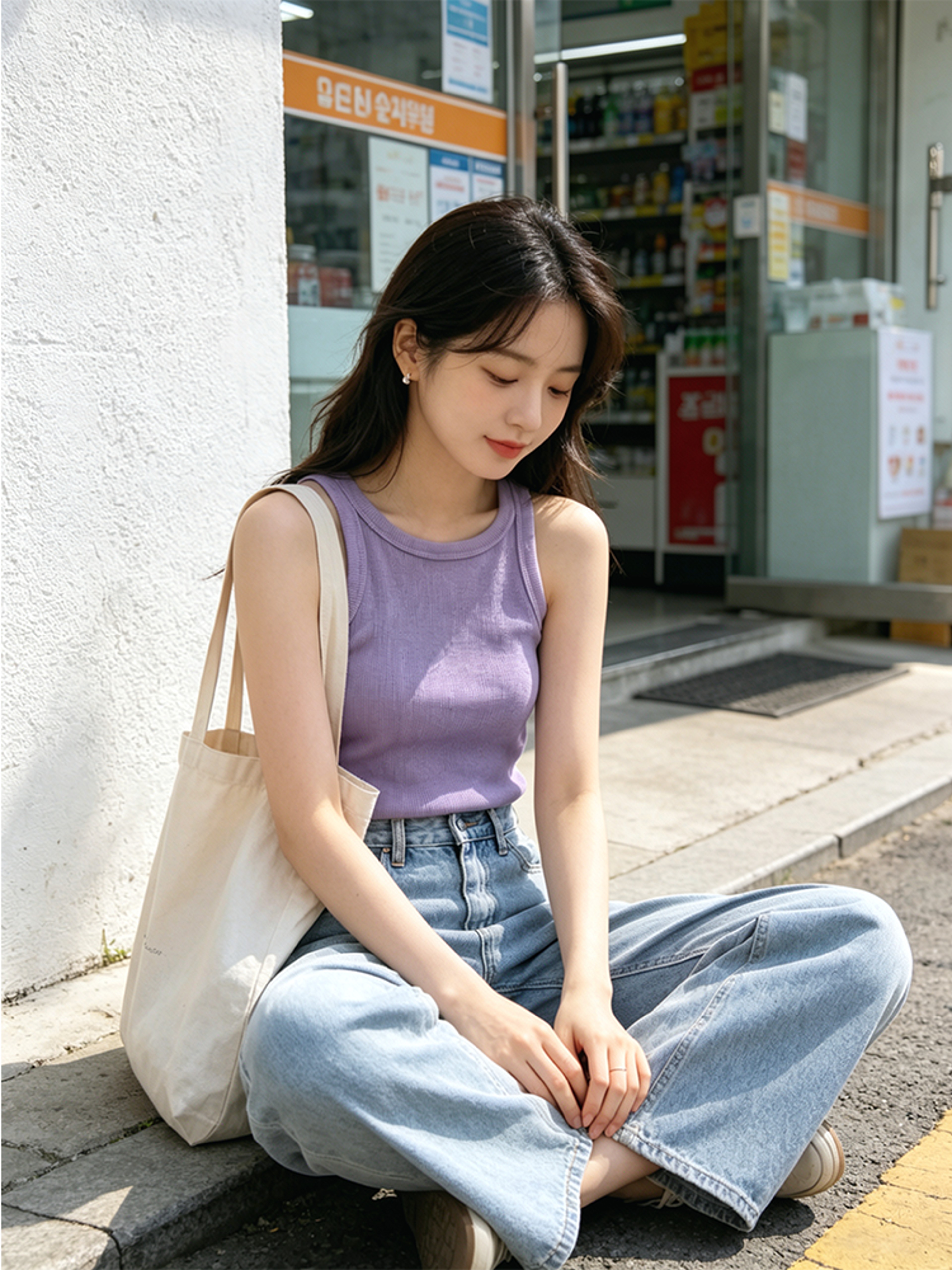 Ribbed Knit Spaghetti Strap Cami Y2K Tank Top Slim Fit Basic Everyday Wear 6
