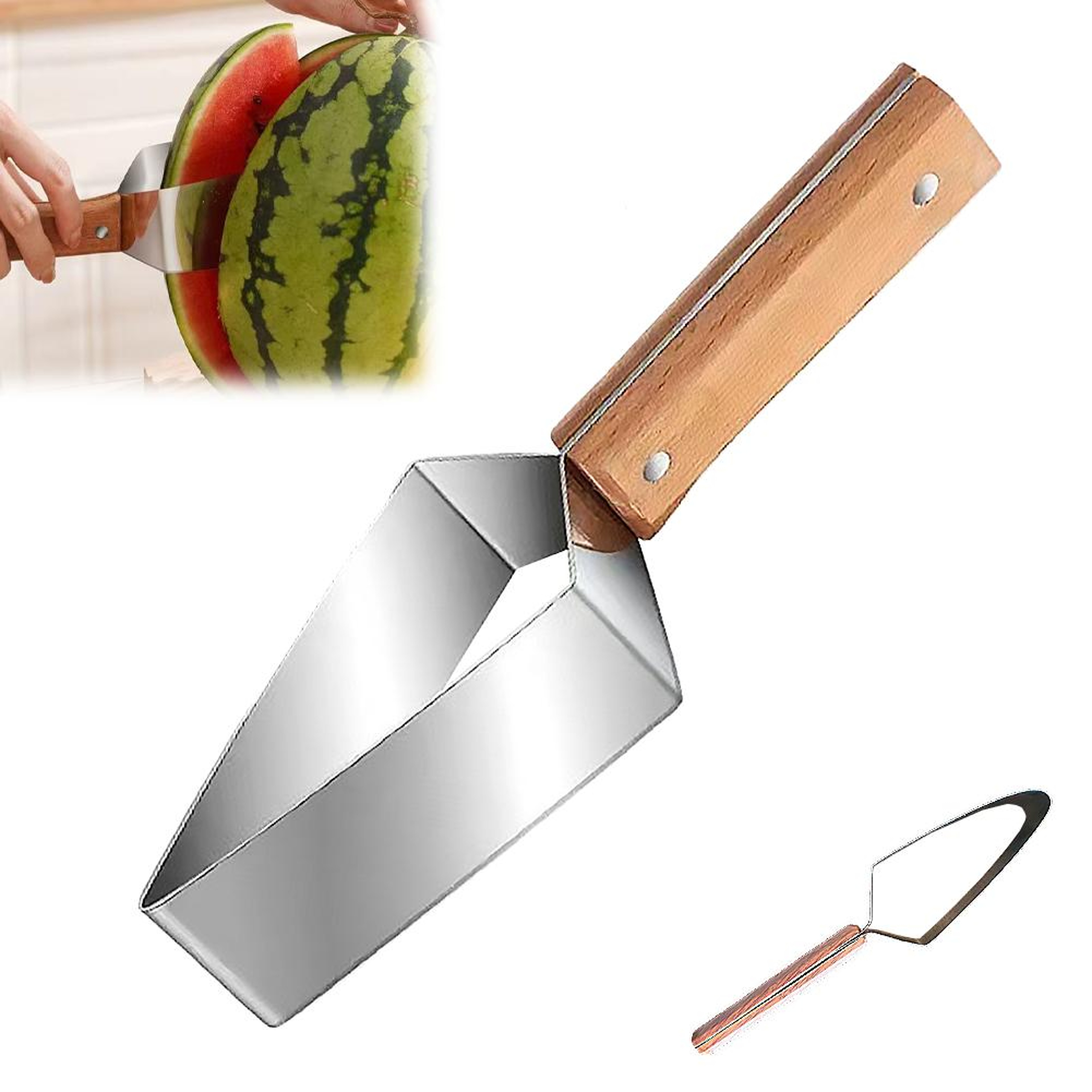 Watermelon Slicer Stainless Steel Fruit Cutter Tool Melon Slicer Gadget For Effortless Summer Prep 0