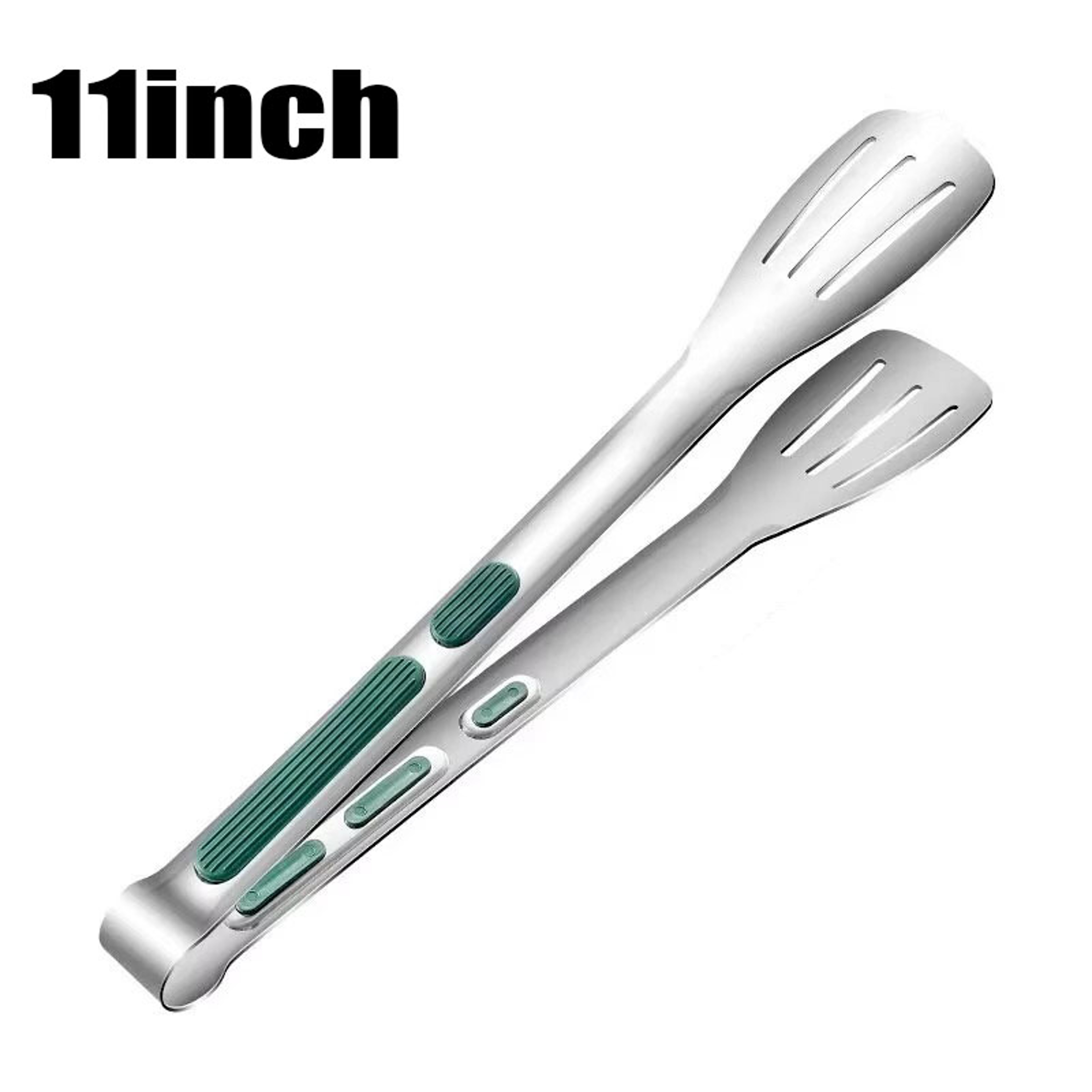 Stainless Steel Food Tongs For BBQ Salad  Serving 3