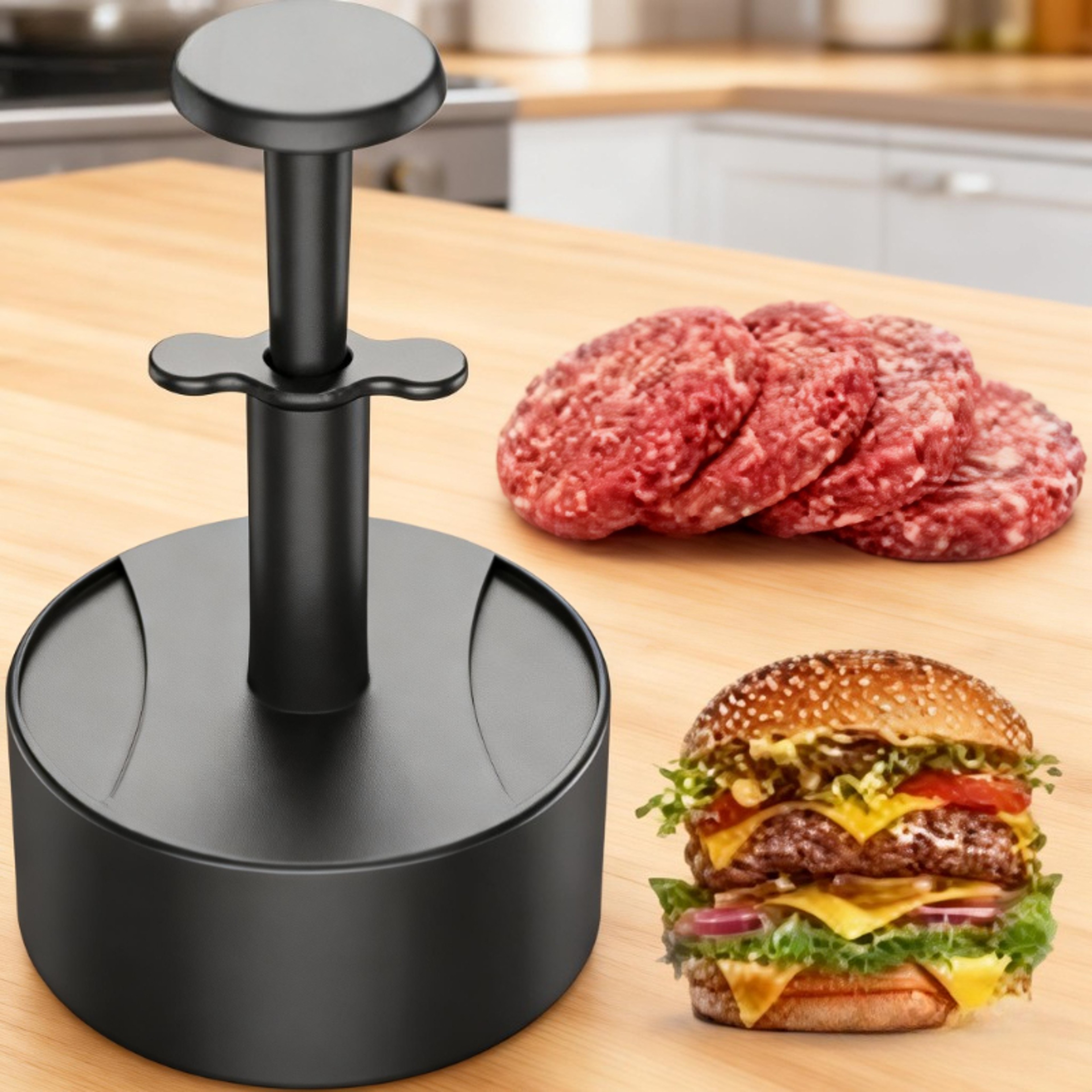 Hamburger Patty Maker  Stuffed Burger Press Mold For BBQ Homemade Burgers 0