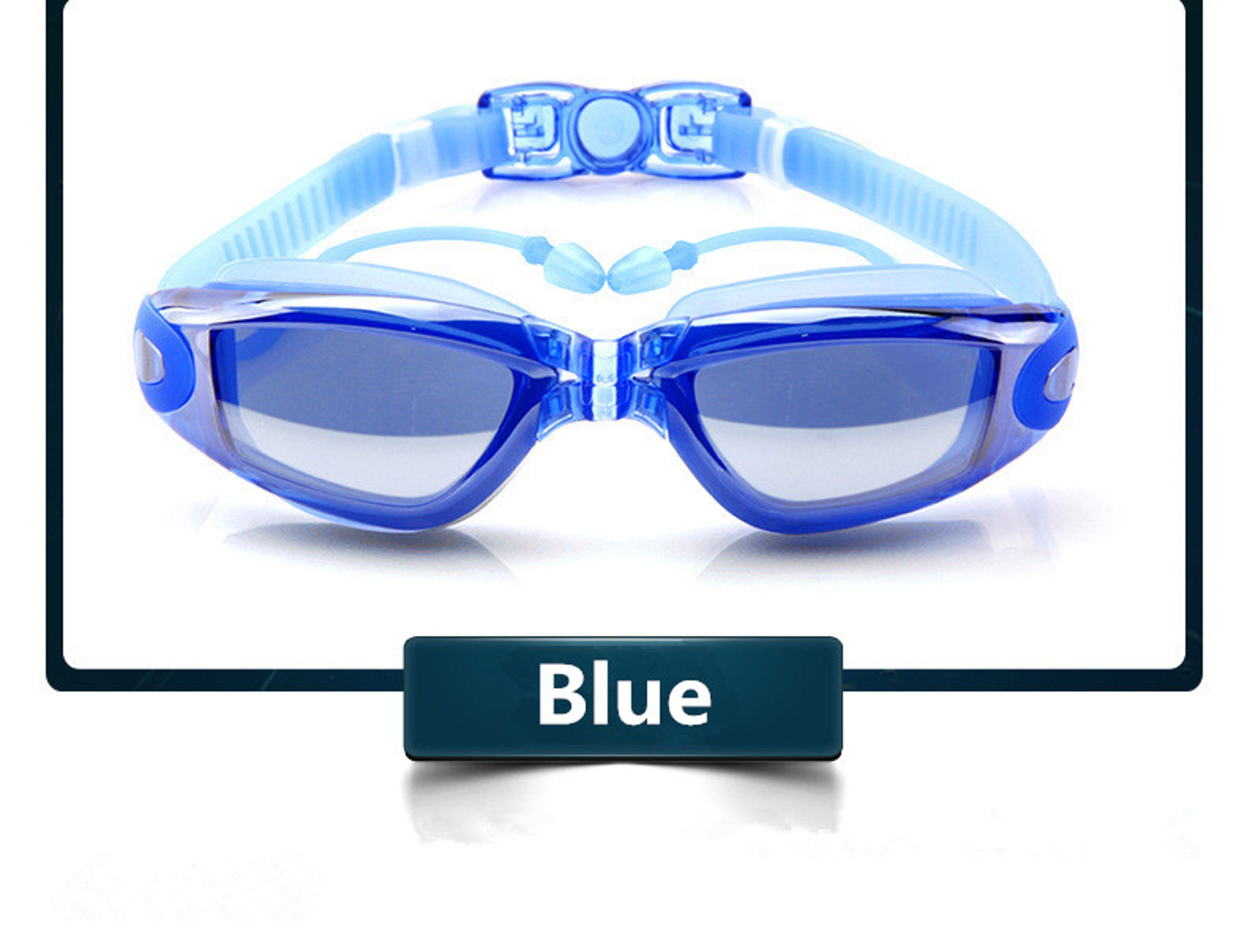 Professional AntiFog Swimming Goggles Waterproof Silicone Adult Swim Glasses 3