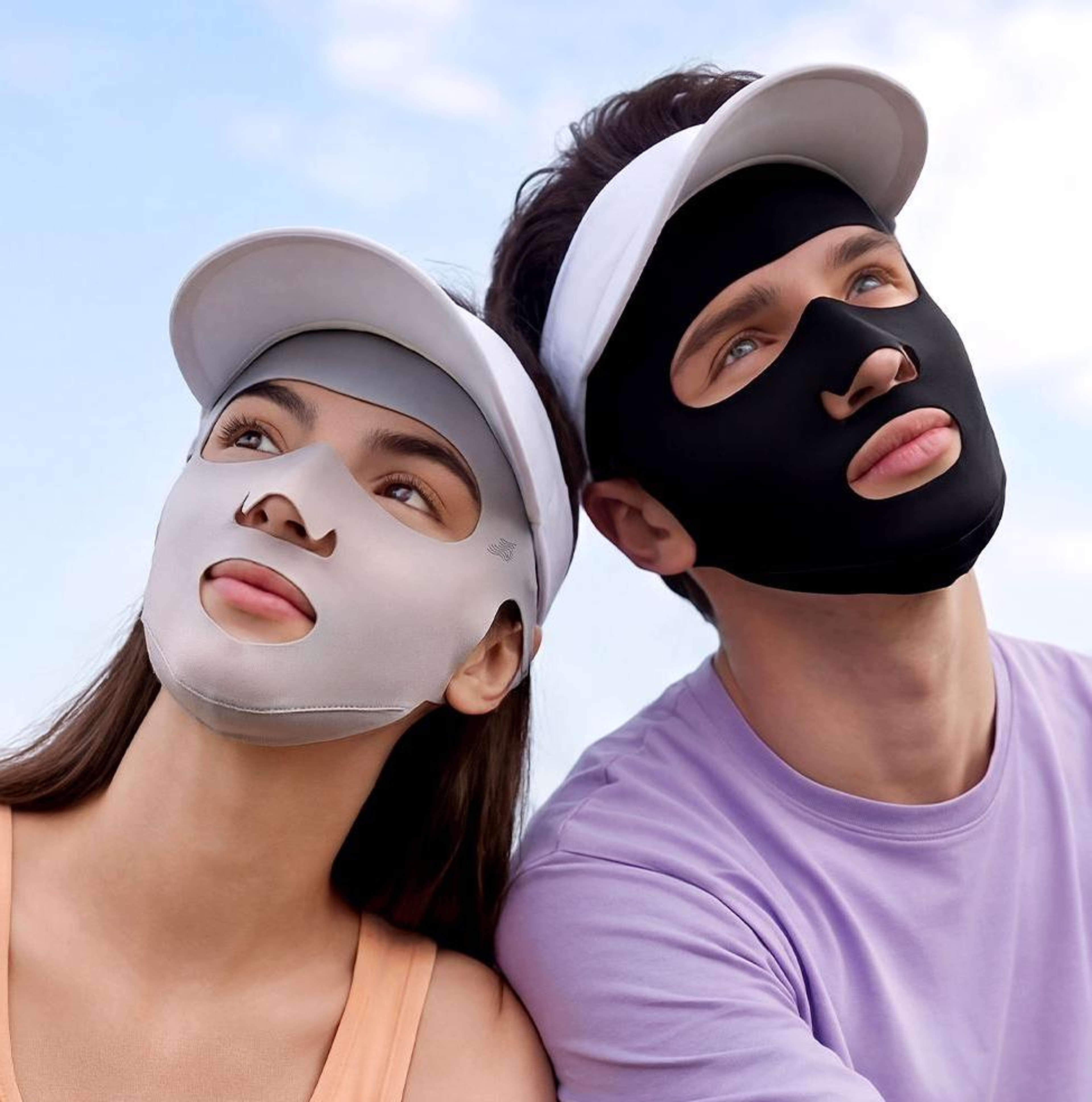 Cooling Face Sunscreen Mask With Full Coverage Sun Protection 3