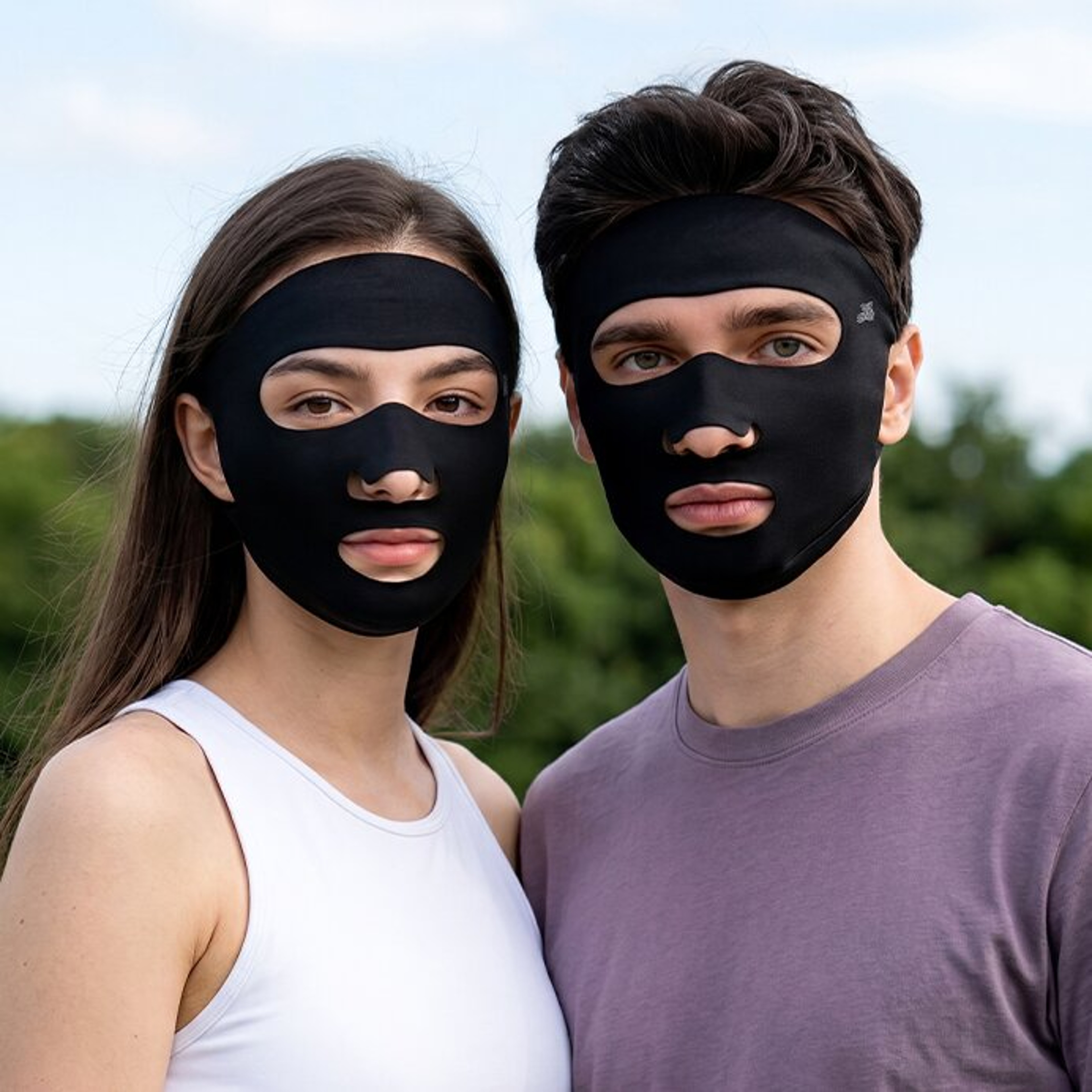 Cooling Face Sunscreen Mask With Full Coverage Sun Protection 1