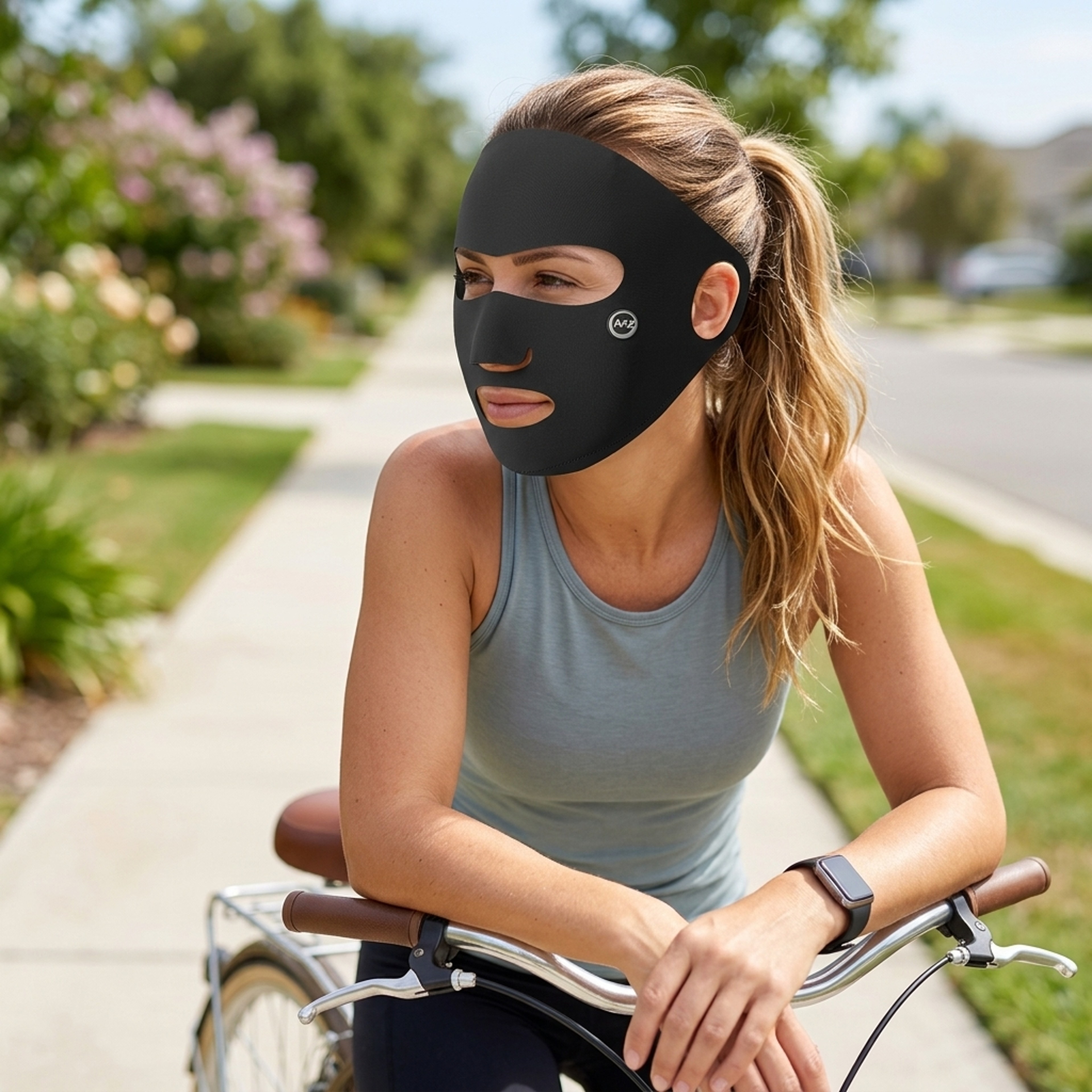 Cooling Ice Silk UV Face Shield Mask Breathable Sun Protection Cover 0