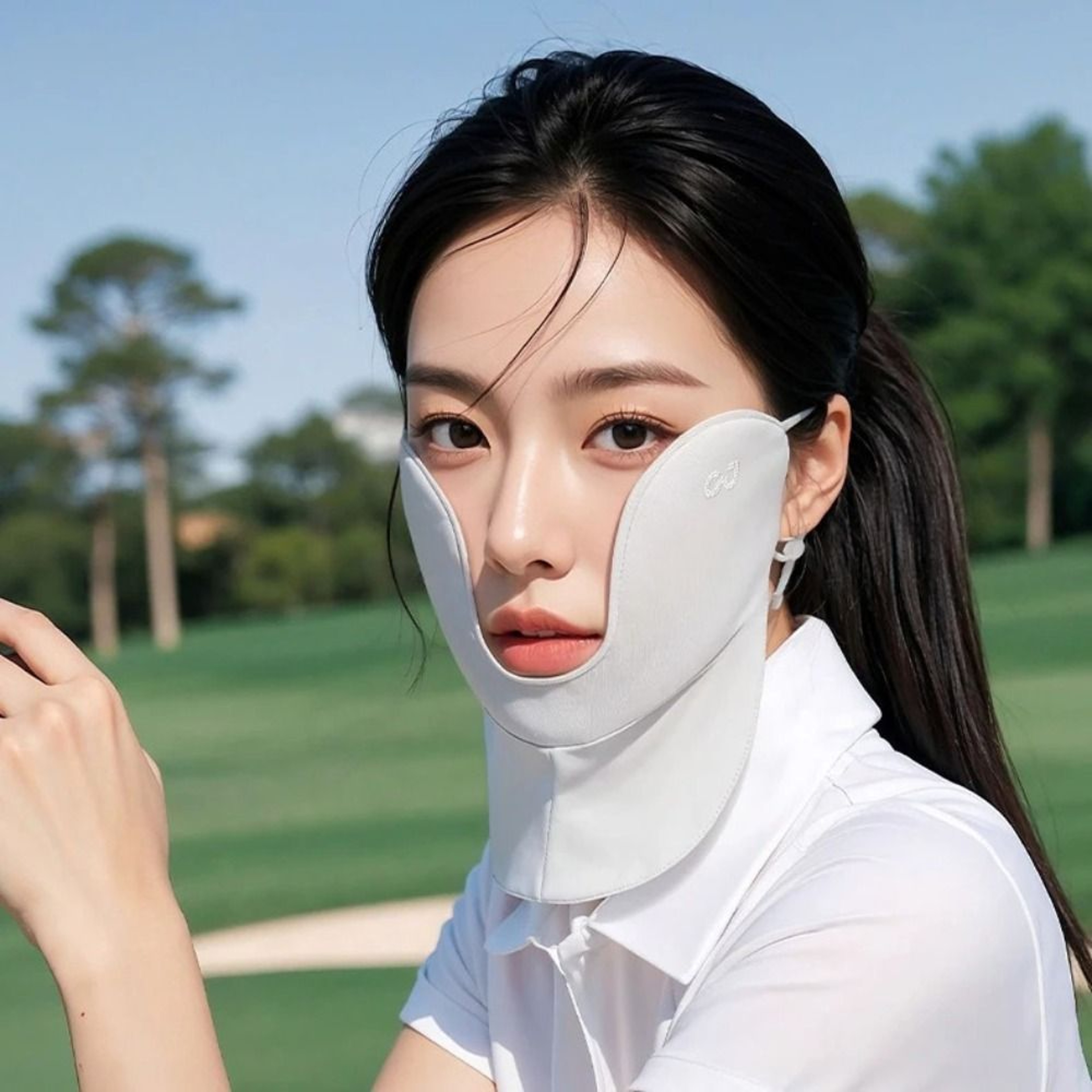 Cooling Sun Protection Face Mask With Neck Cover For Outdoor Sports 0