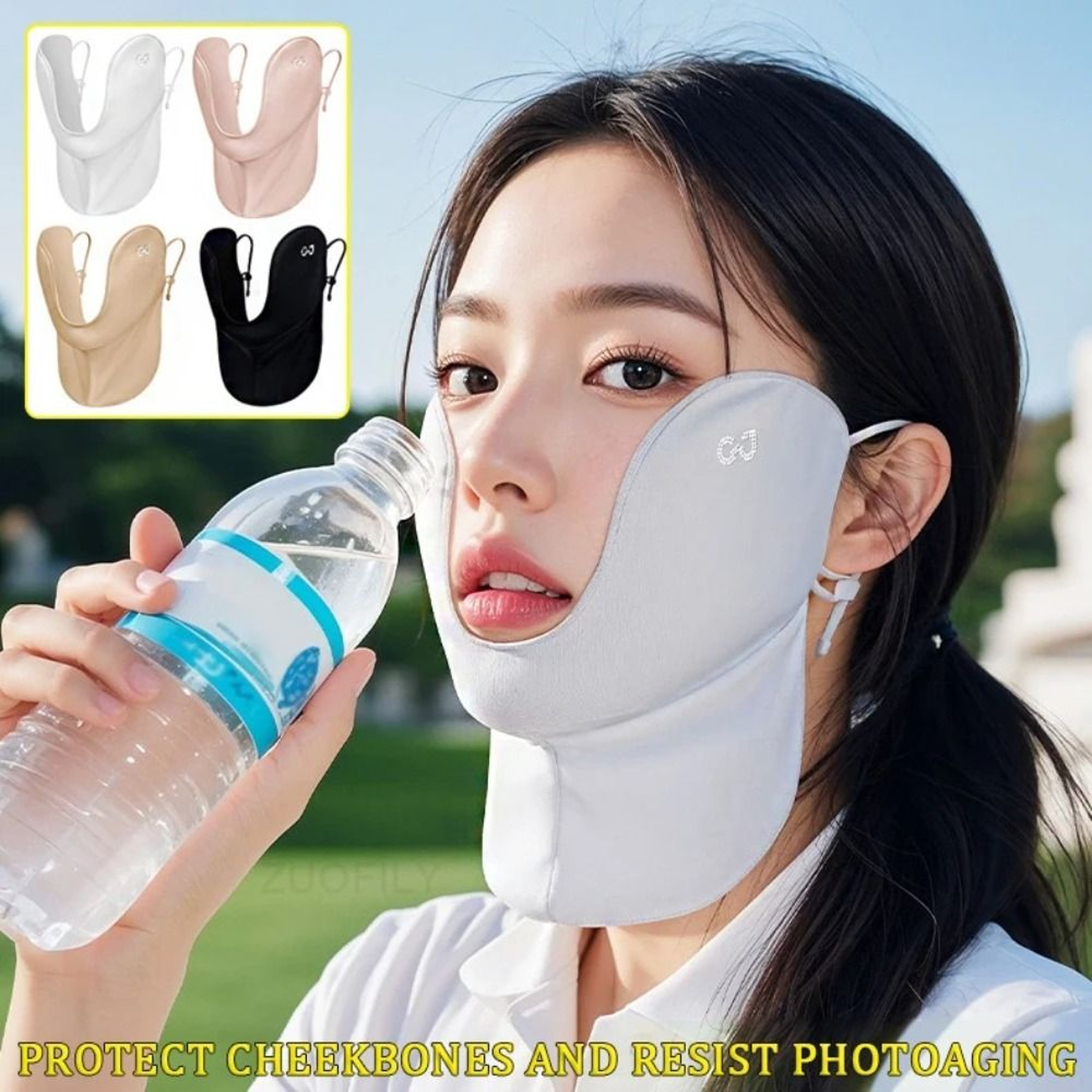 Cooling Sun Protection Face Mask With Neck Cover For Outdoor Sports 9