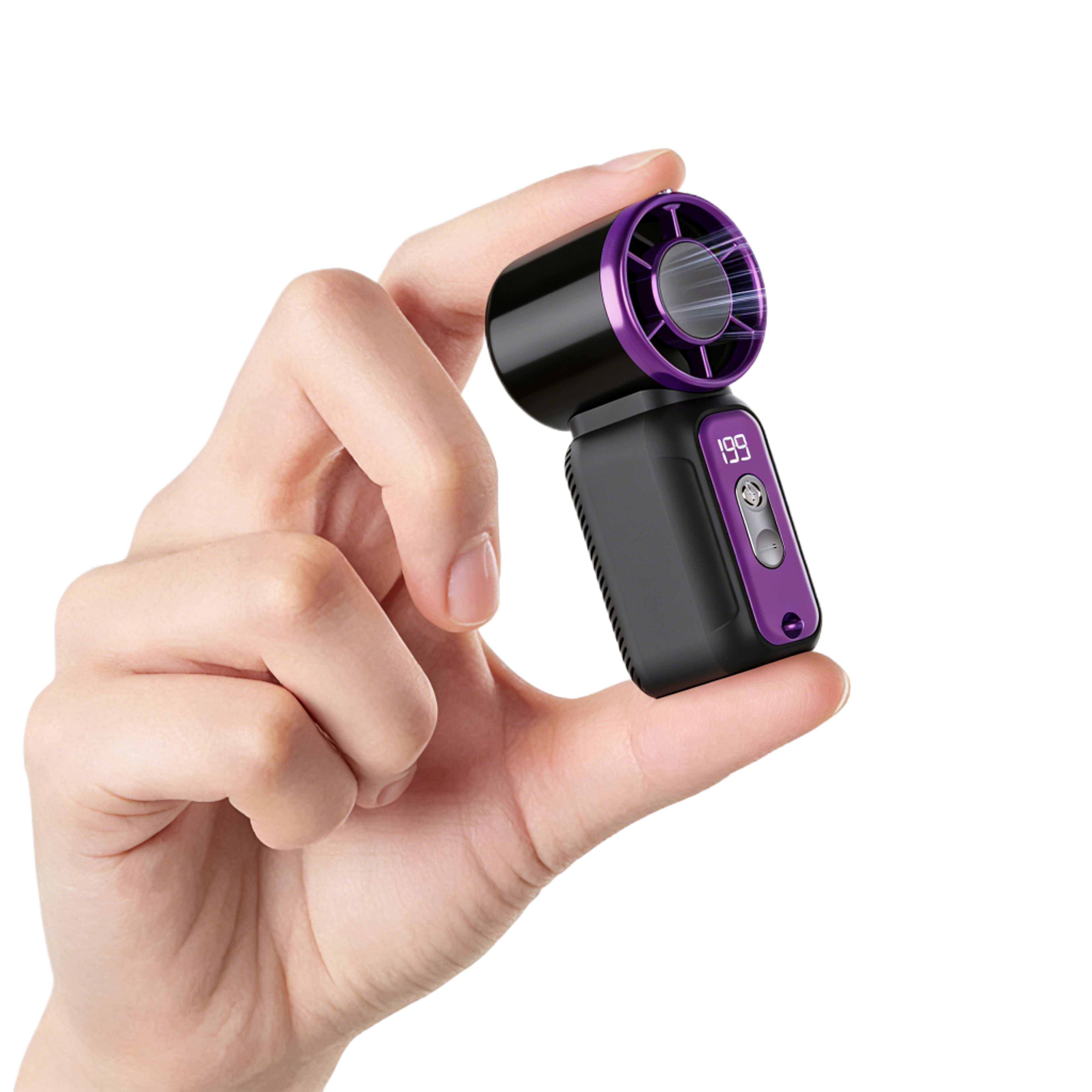Portable Handheld Fan With Digital Display 0