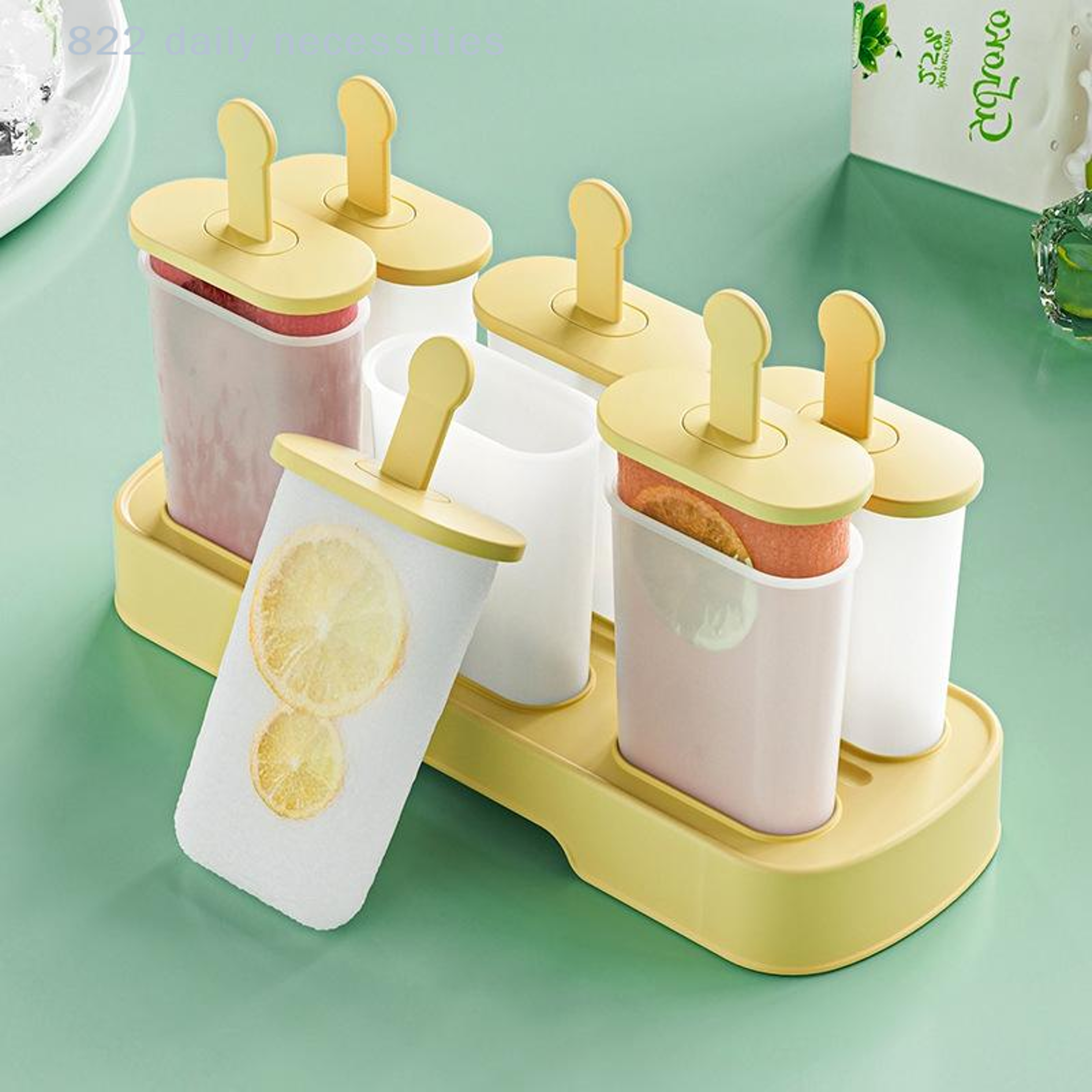Silicone Popsicle Molds 6Cavity Reusable Ice Pop Maker For Kids  Homemade Frozen Treats 6