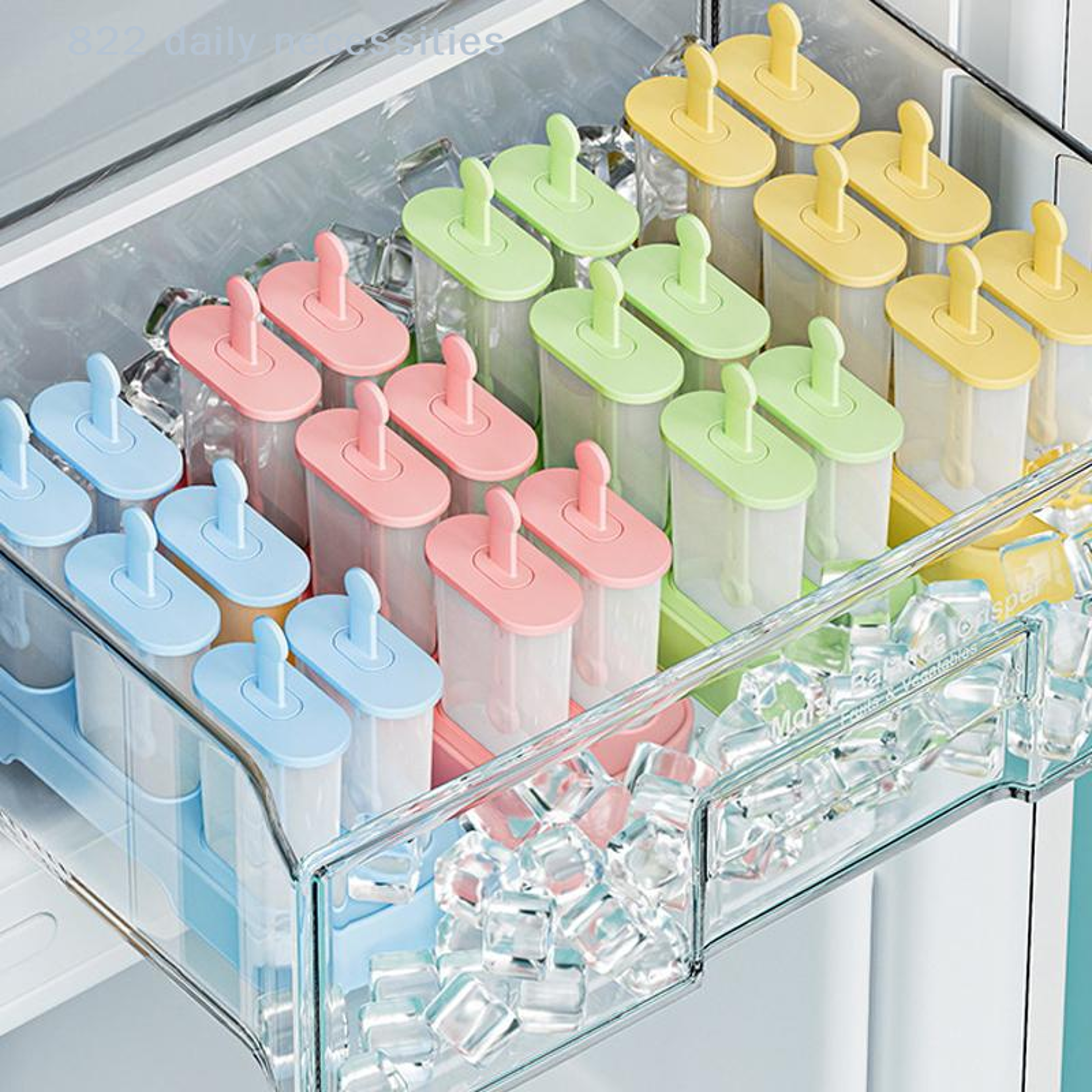 Silicone Popsicle Molds 6Cavity Reusable Ice Pop Maker For Kids  Homemade Frozen Treats 7