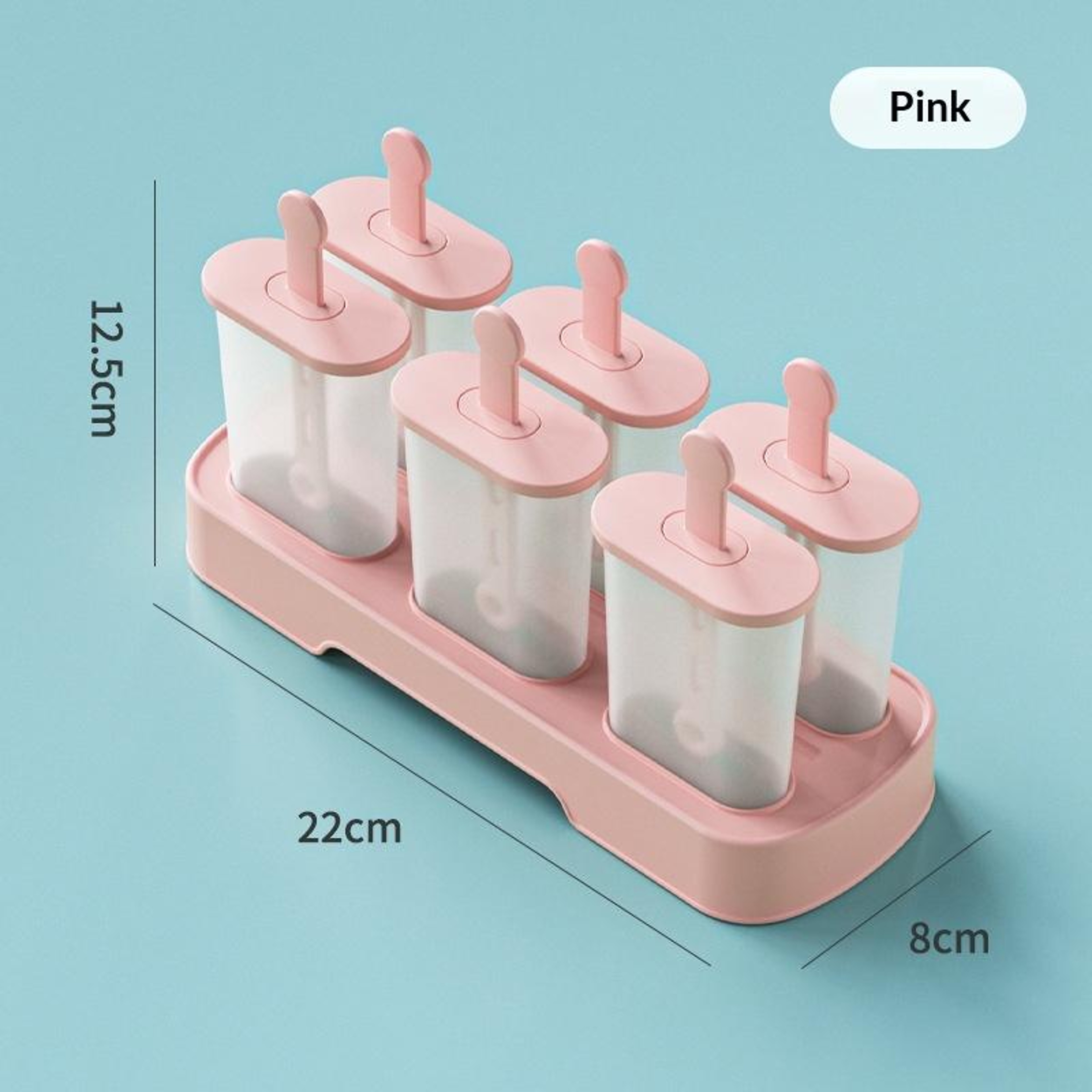 Silicone Popsicle Molds 6Cavity Reusable Ice Pop Maker For Kids  Homemade Frozen Treats 4