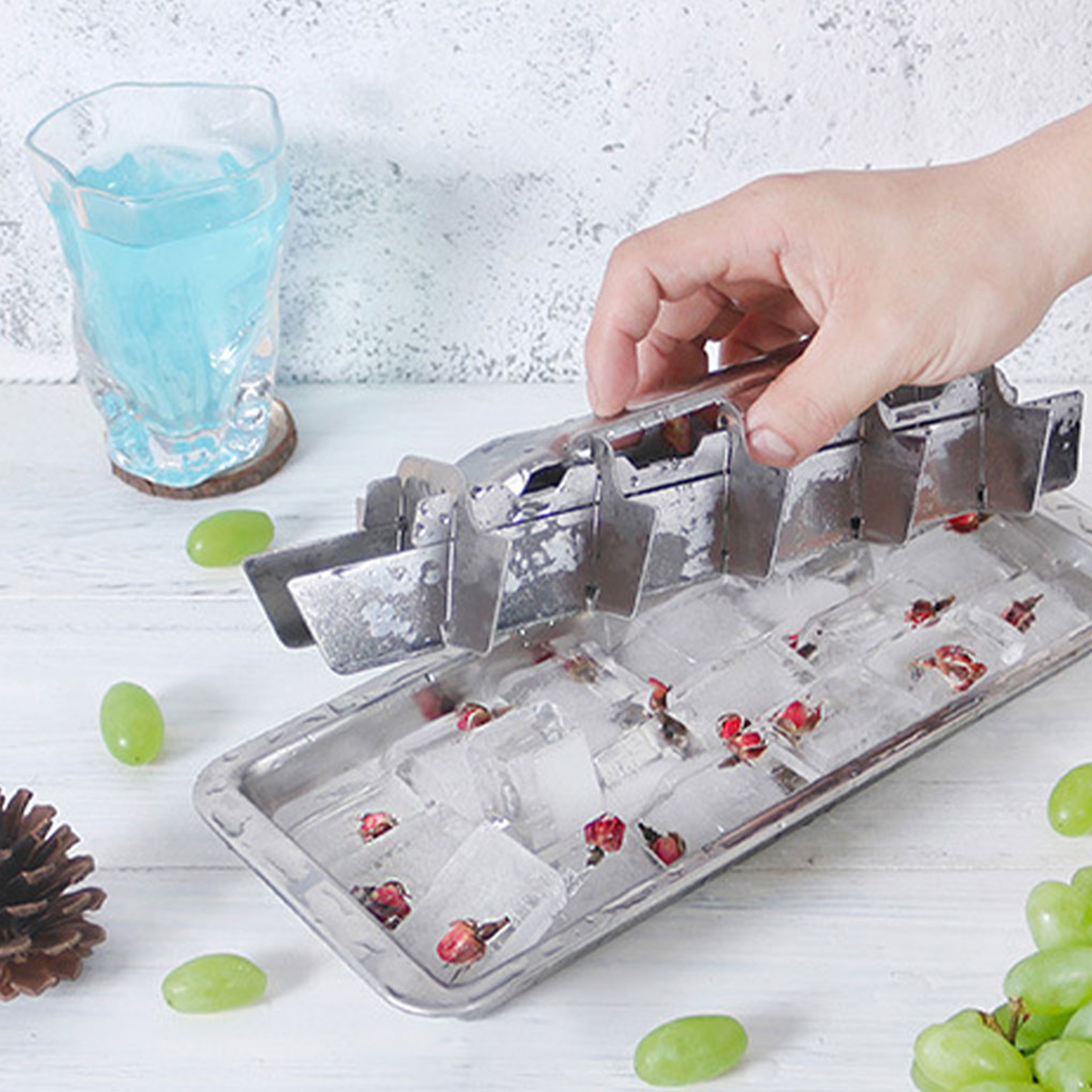 ChillCraft Stainless Steel Ice Cube Tray For Whiskey Cocktails  Everyday Drinks 3