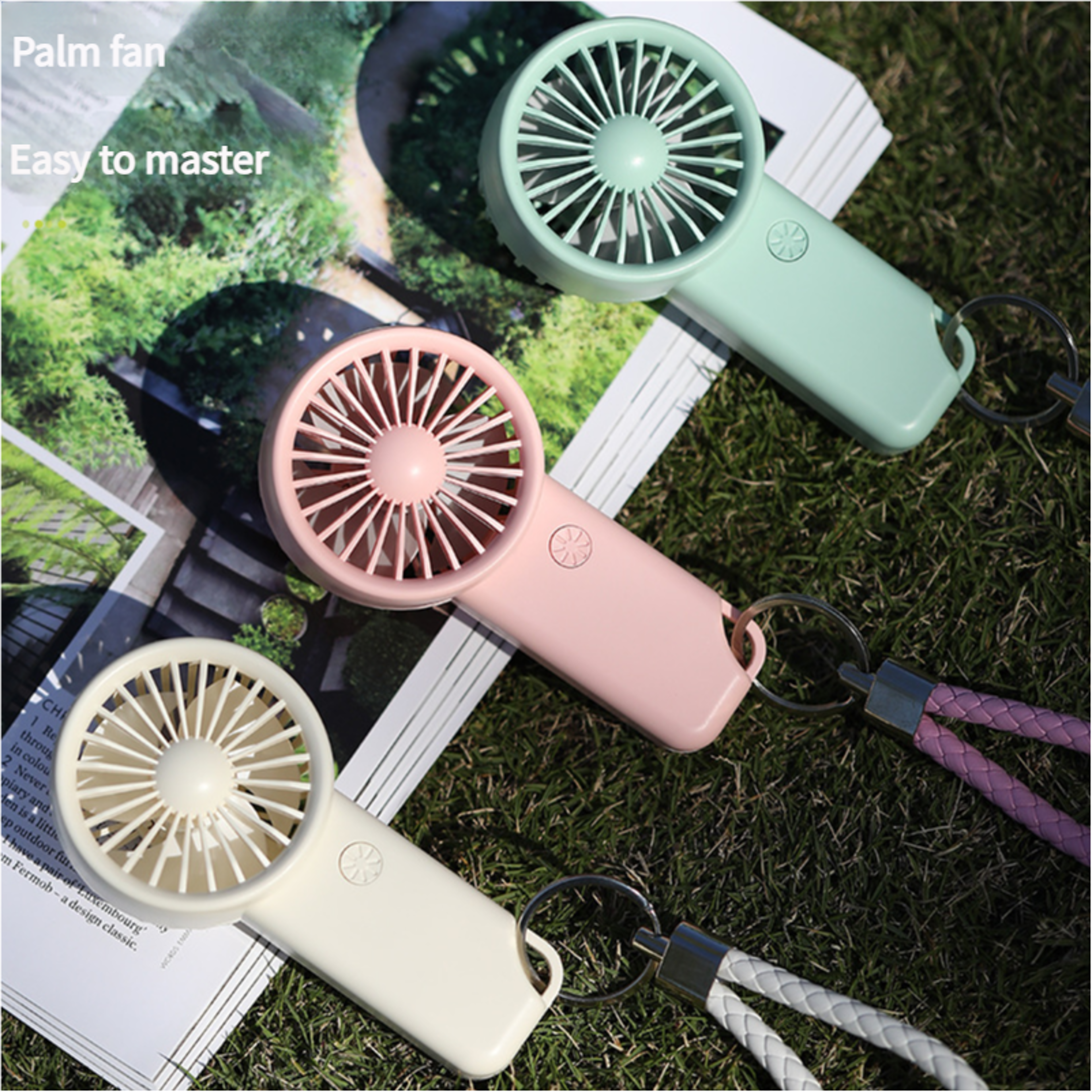 Mini USB Rechargeable Handheld Fan For Travel Makeup  Desk Use 4