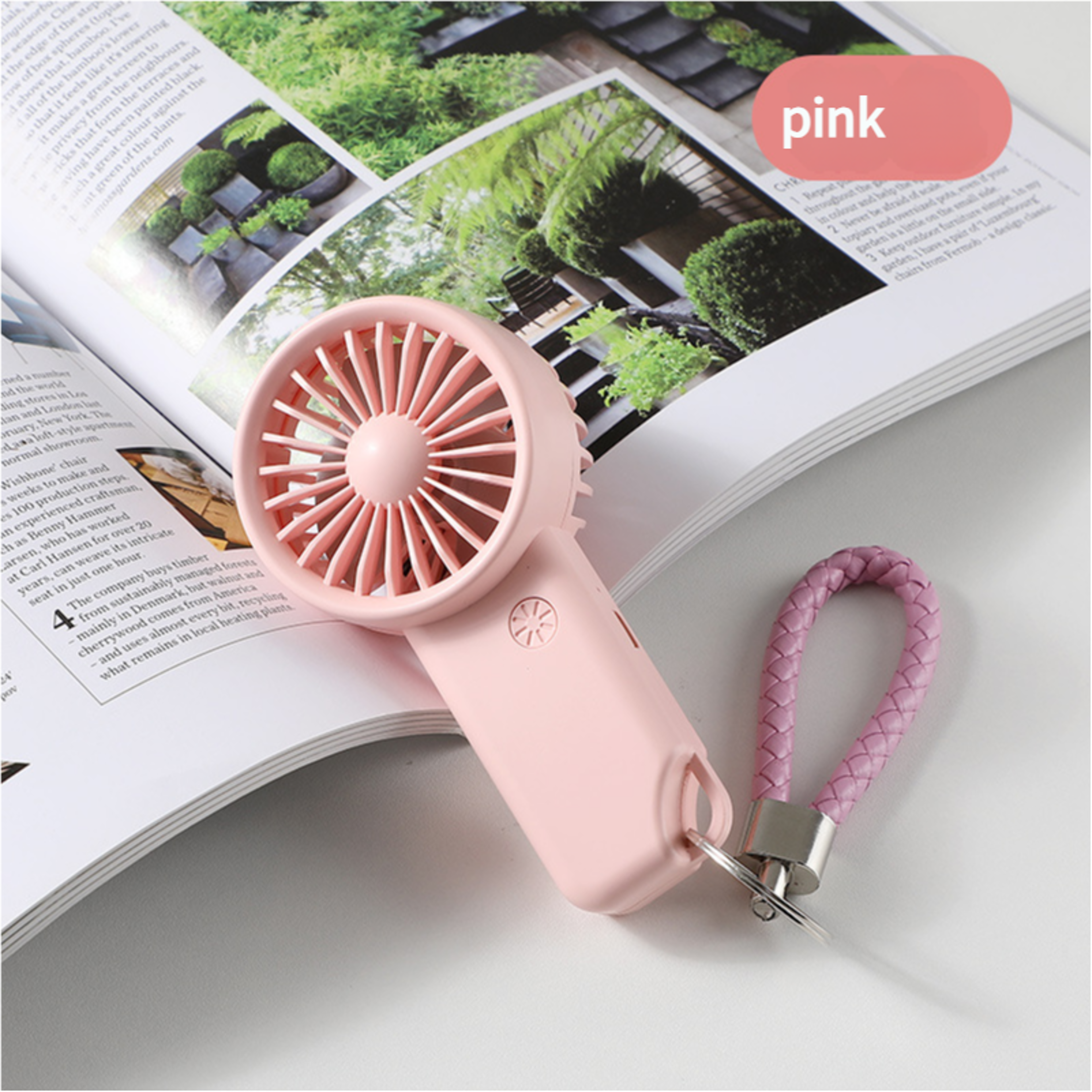 Mini USB Rechargeable Handheld Fan For Travel Makeup  Desk Use 1