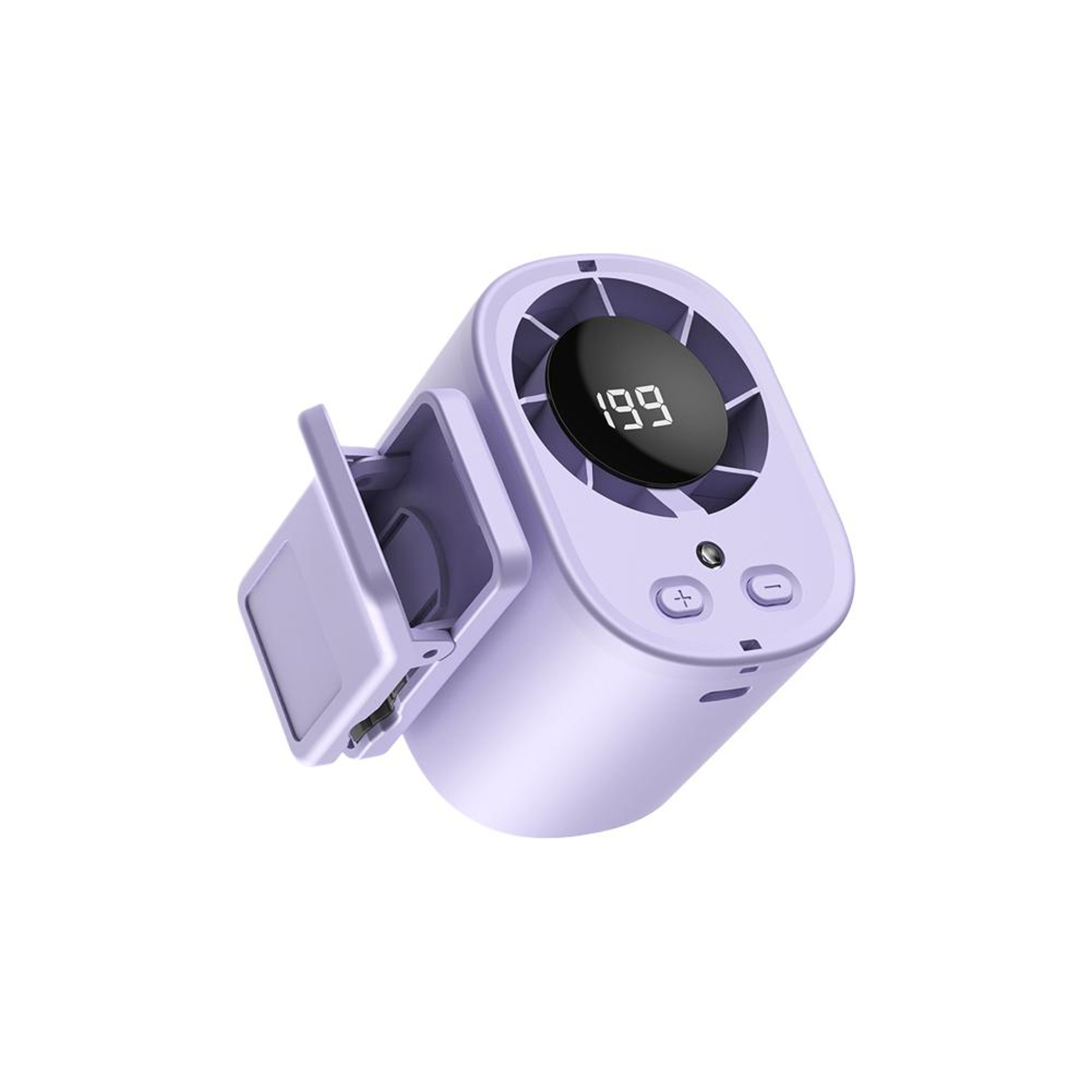 USB Rechargeable Car Fan With LED Display 3