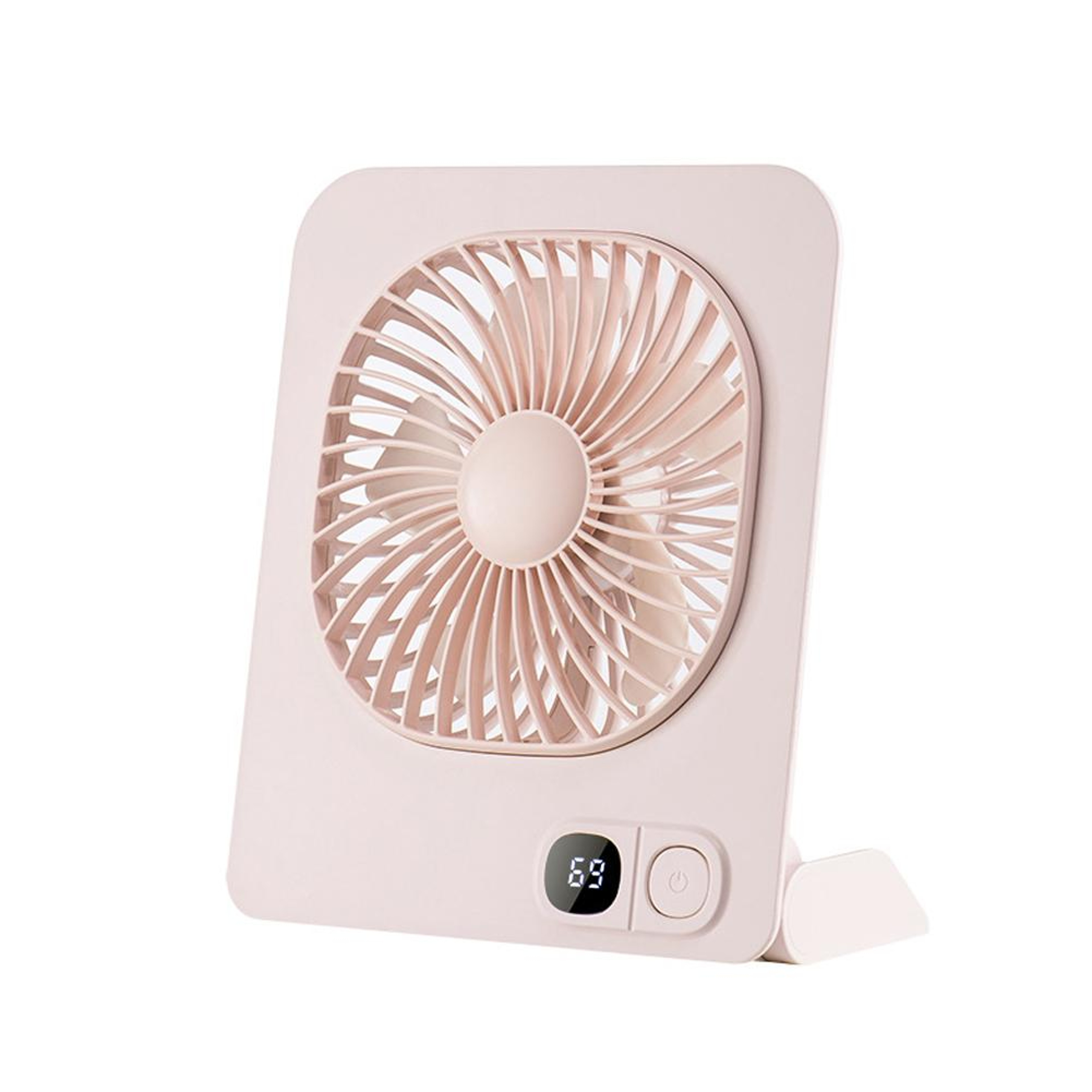 Magnetic Foldable Portable Desk Fan With Digital Display  USB Rechargeable Battery 0