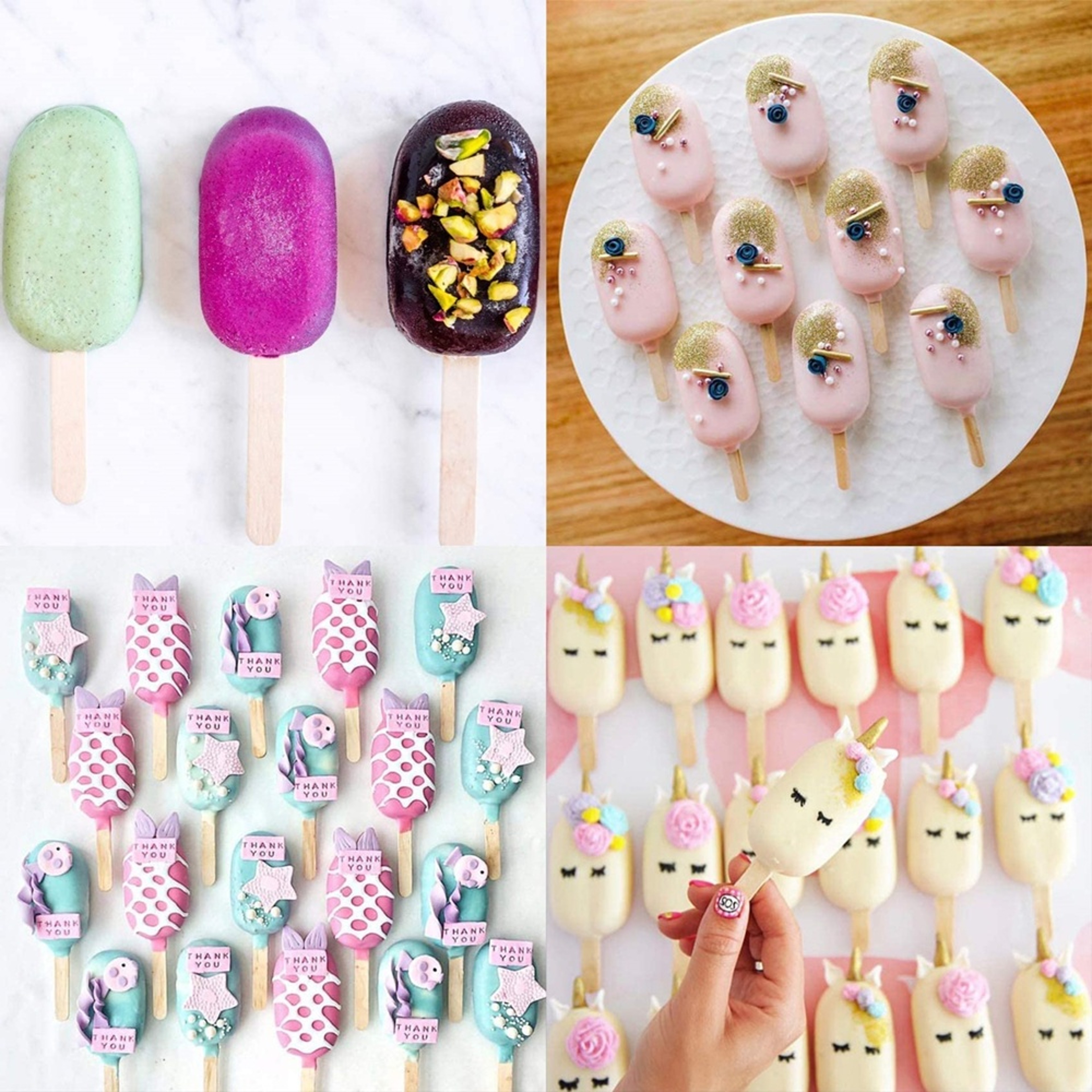 Homemade Treats Cavity Silicone Popsicle Maker Set With Sticks 3