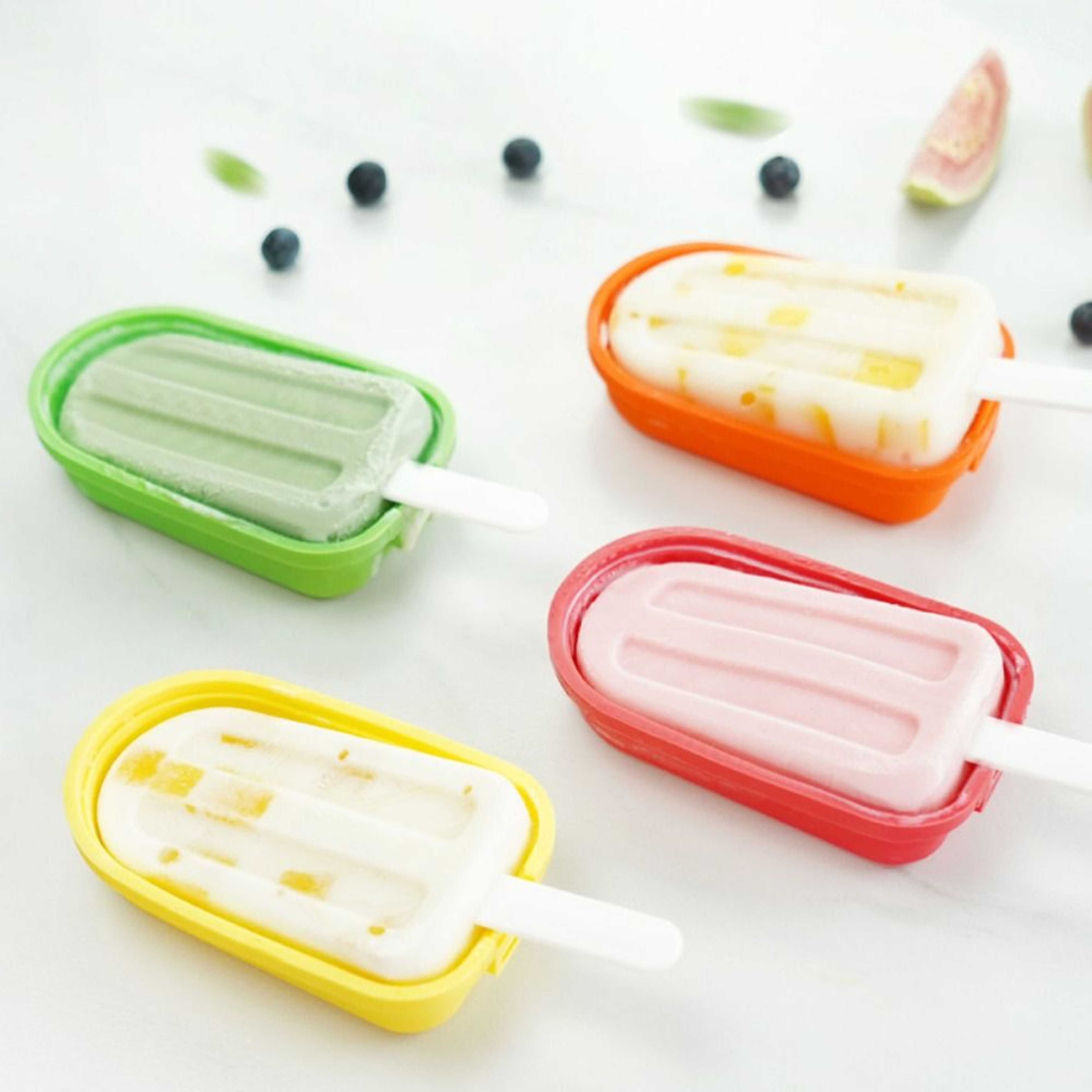 Stackable Silicone Popsicle Mold With Lid  Reusable Sticks For Homemade Frozen Treats 7