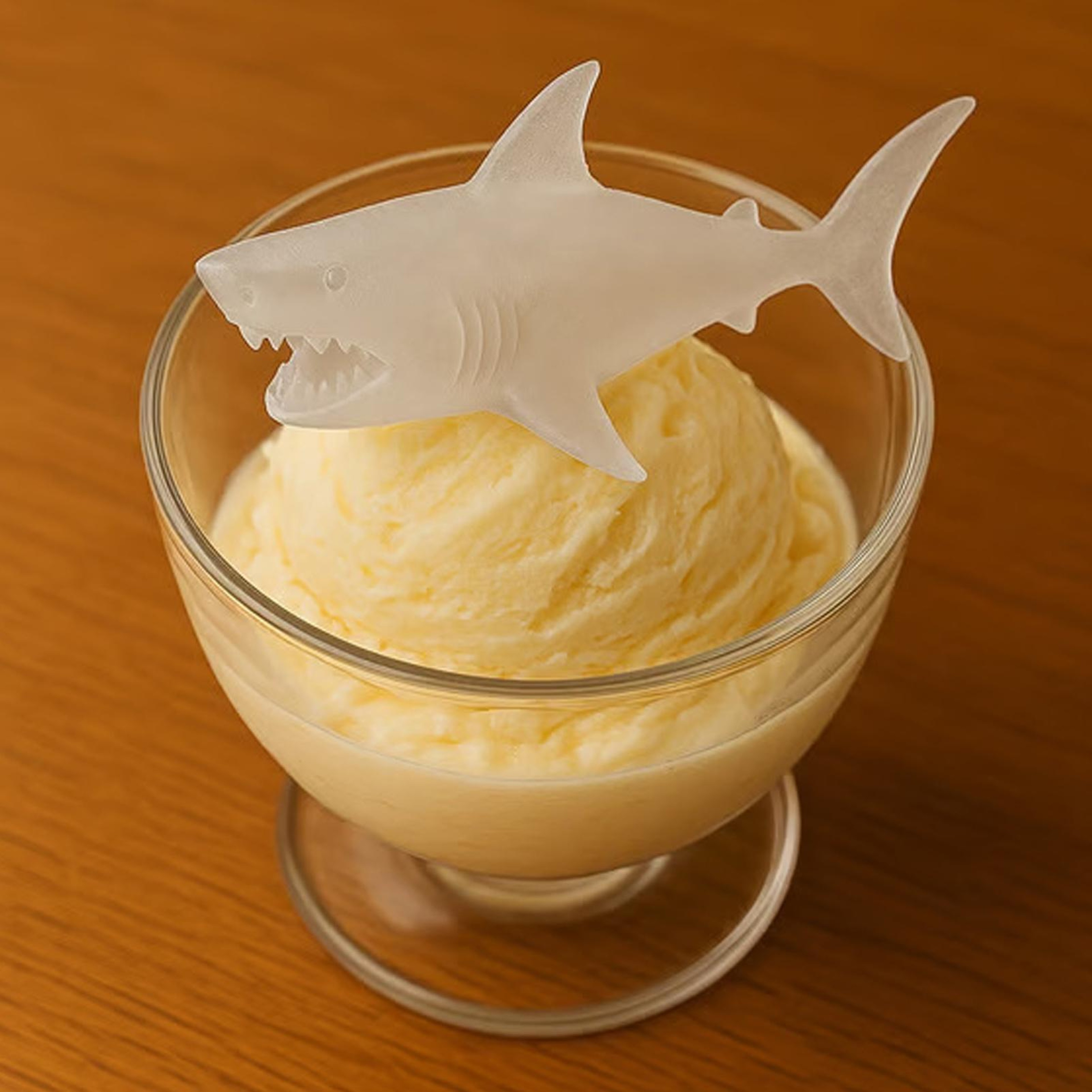 Shark Bite Silicone Ice Mold Tray Reusable Shark Ice Cube Mold For Parties  Drinks 0