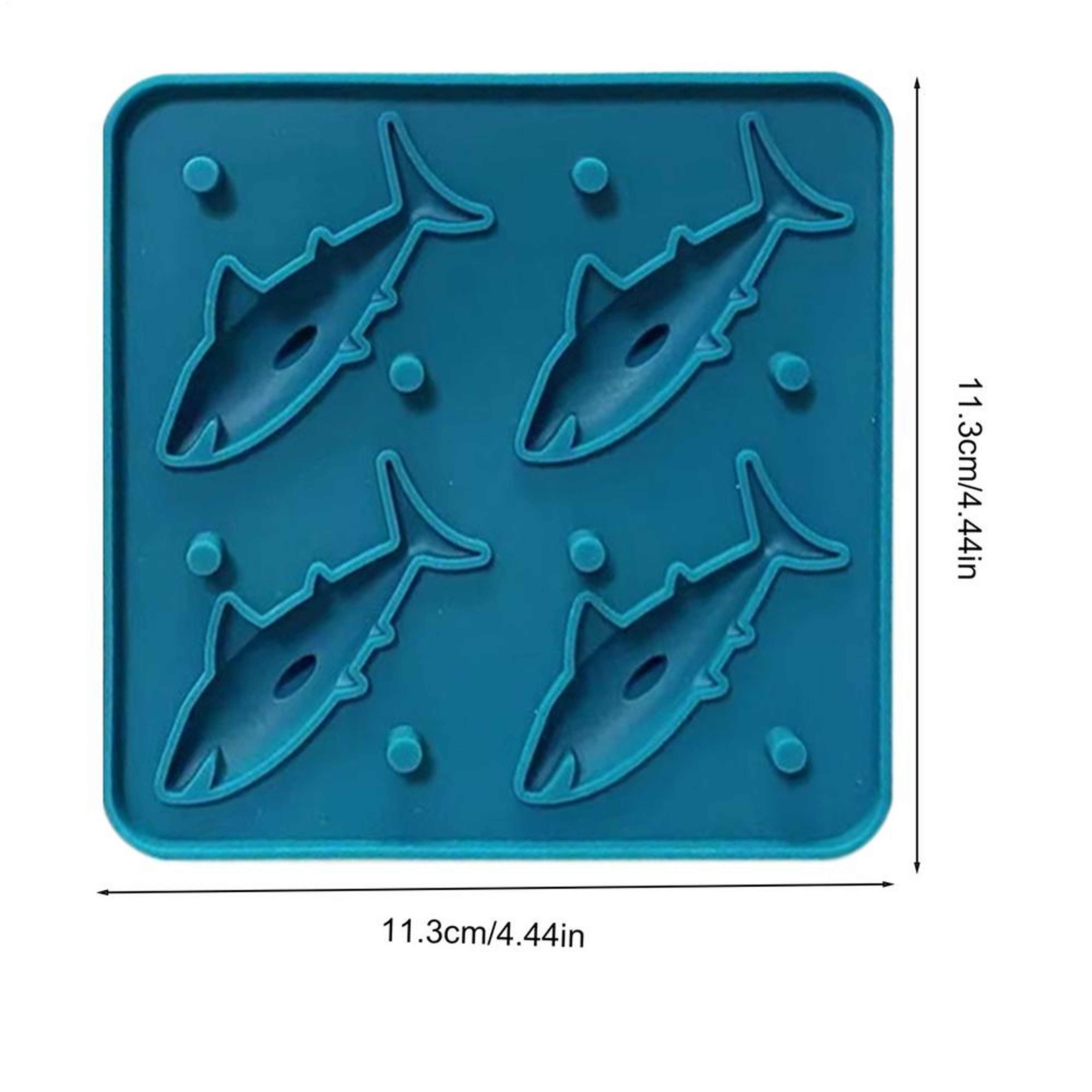 Shark Bite Silicone Ice Mold Tray Reusable Shark Ice Cube Mold For Parties  Drinks 1