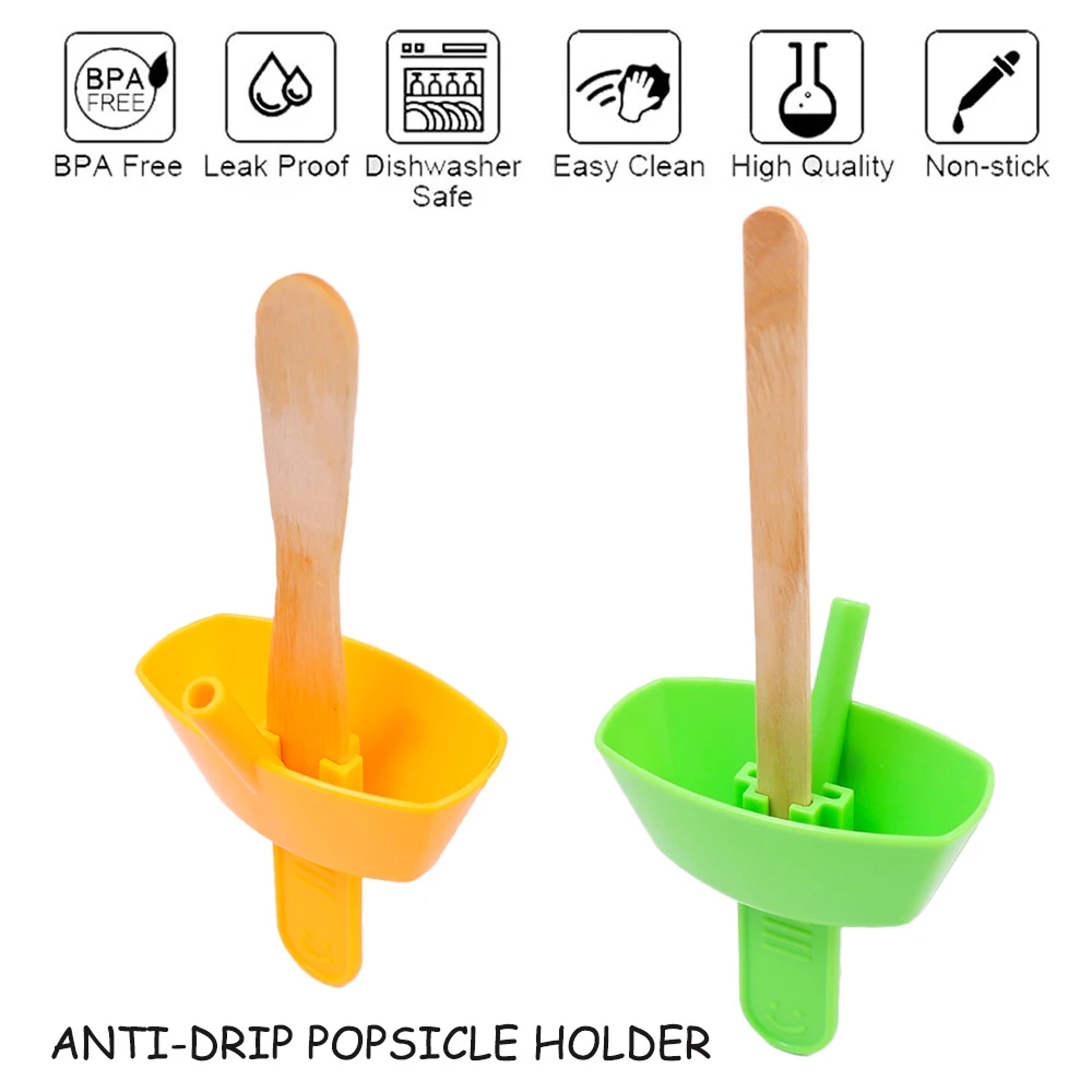 Kids Popsicle Holder Cup With Straw Portable Popsicle Holder For MessFree Treats 6