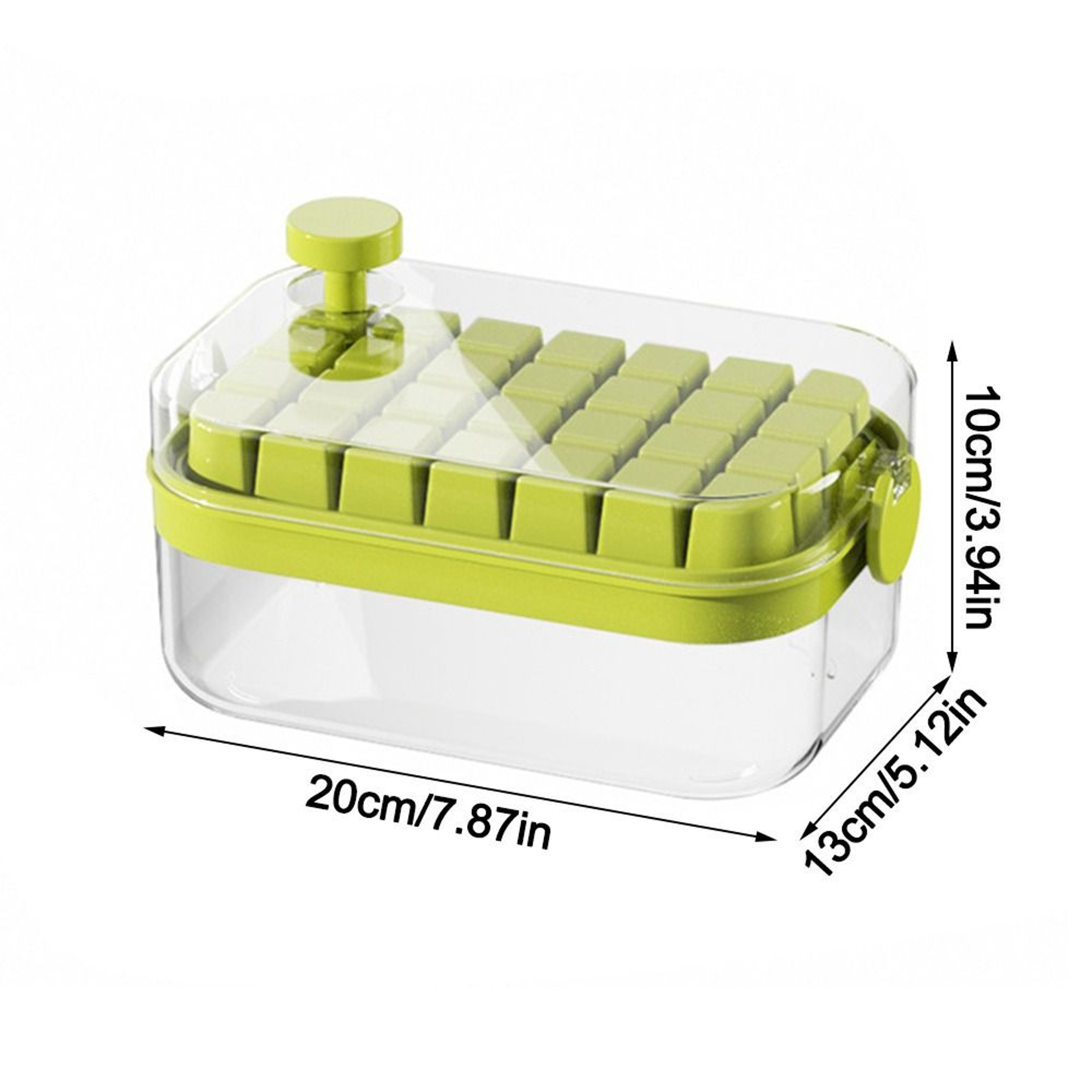 Silicone Ice Cube Tray With Lid Large Capacity Easy Release Ice Maker 8