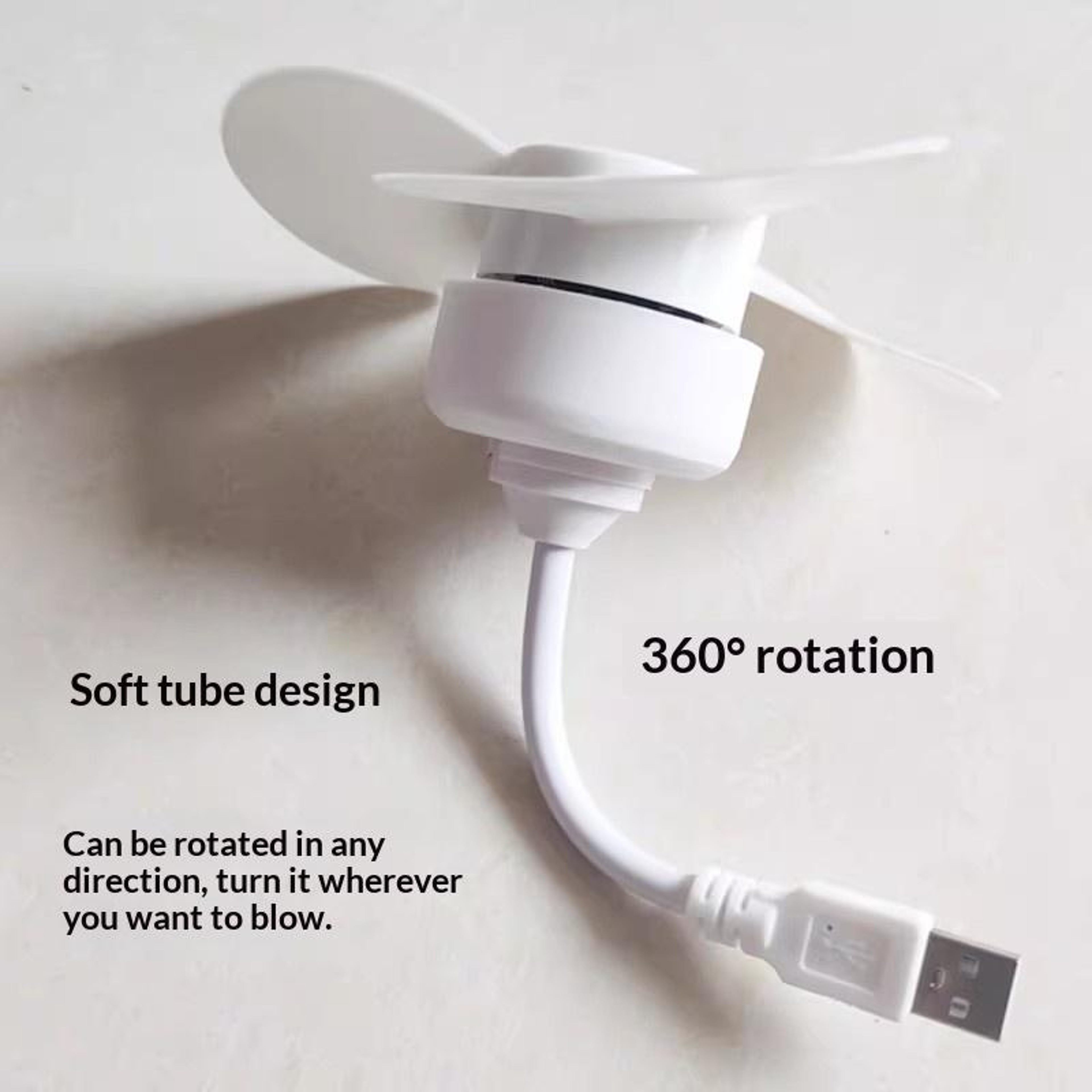 USB Mini Fan for Laptop, Power Bank & Desktop Cooling – view 5