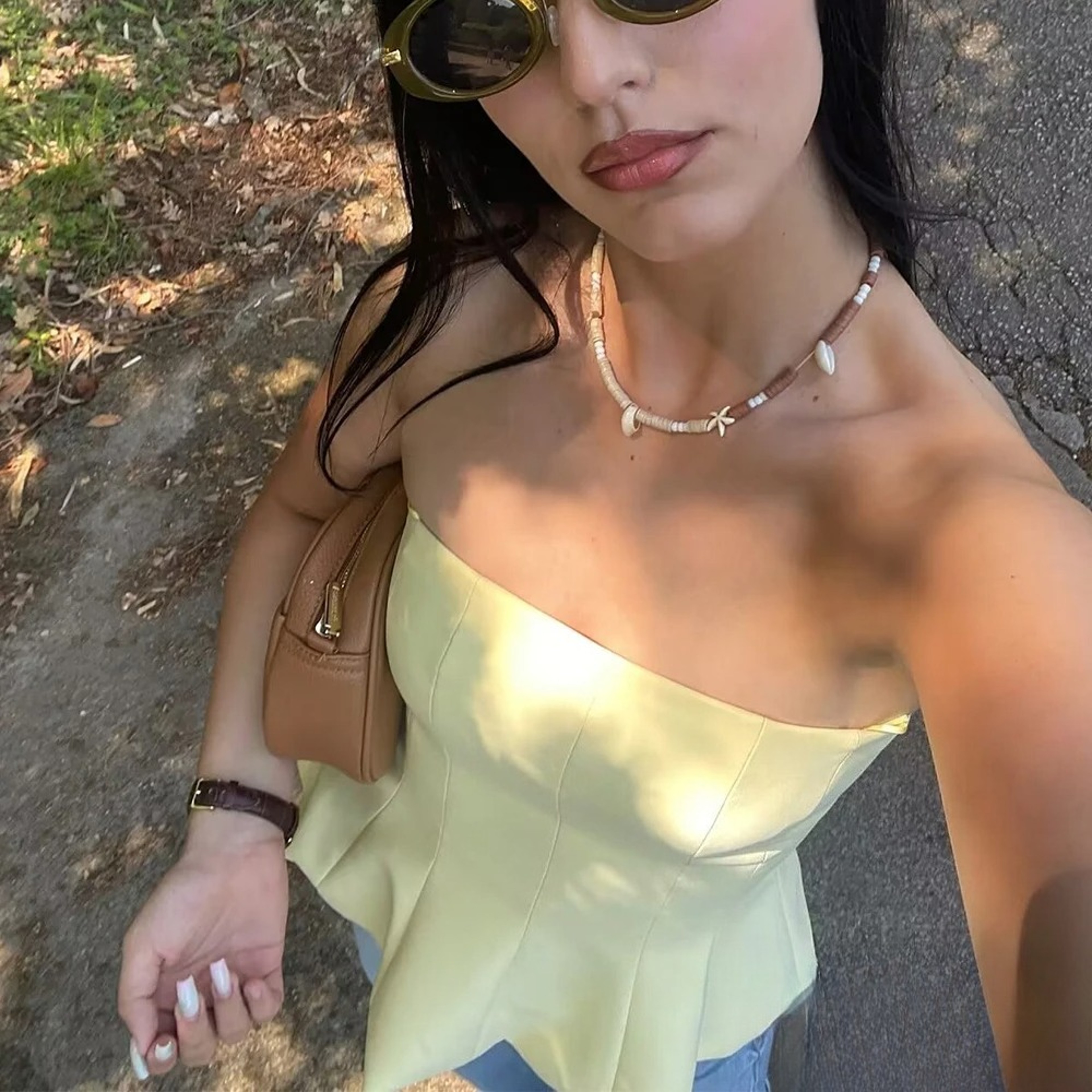 Butter Yellow Ruffle Tube Top For Women Strapless Summer Party Crop Top 9