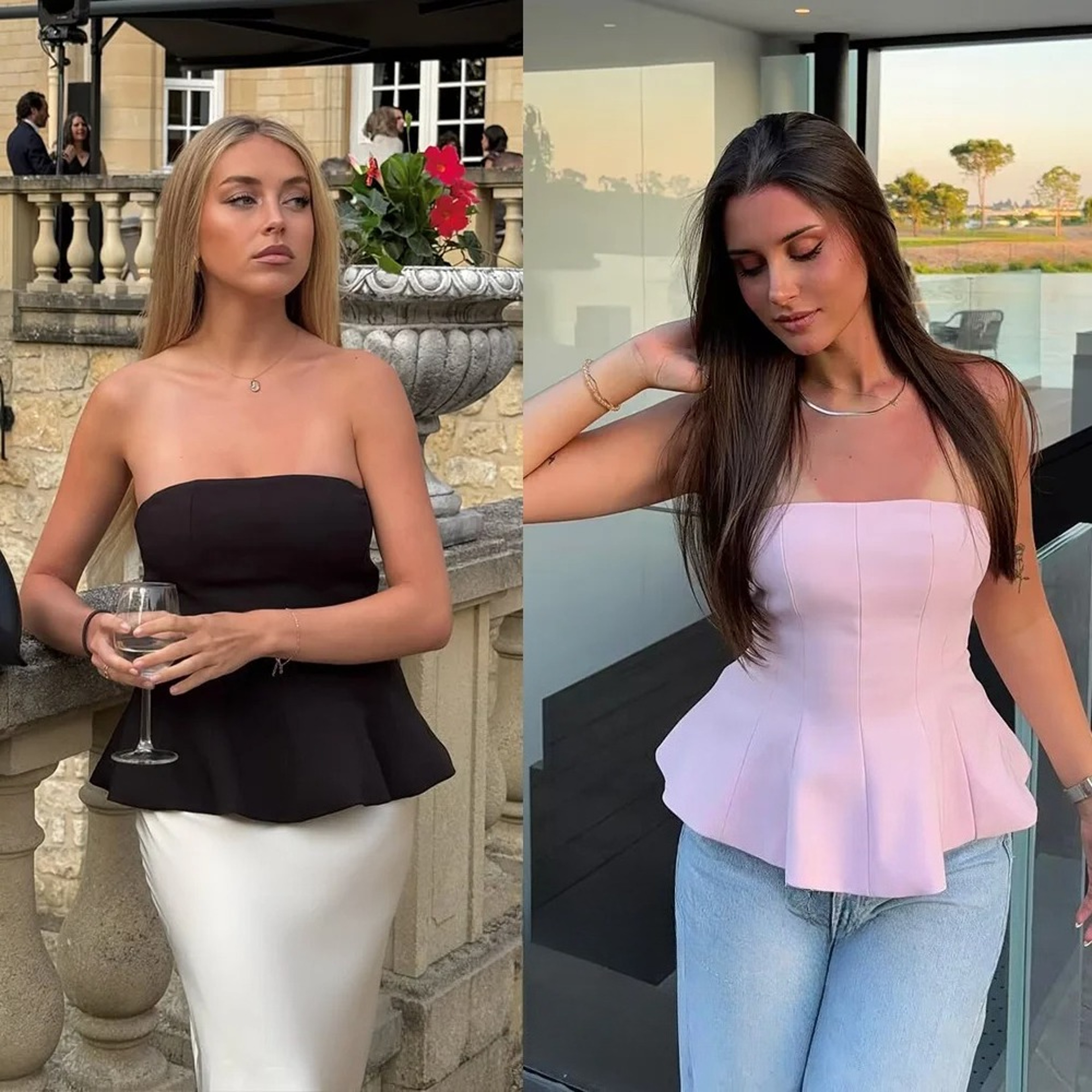 Butter Yellow Ruffle Tube Top For Women Strapless Summer Party Crop Top 10