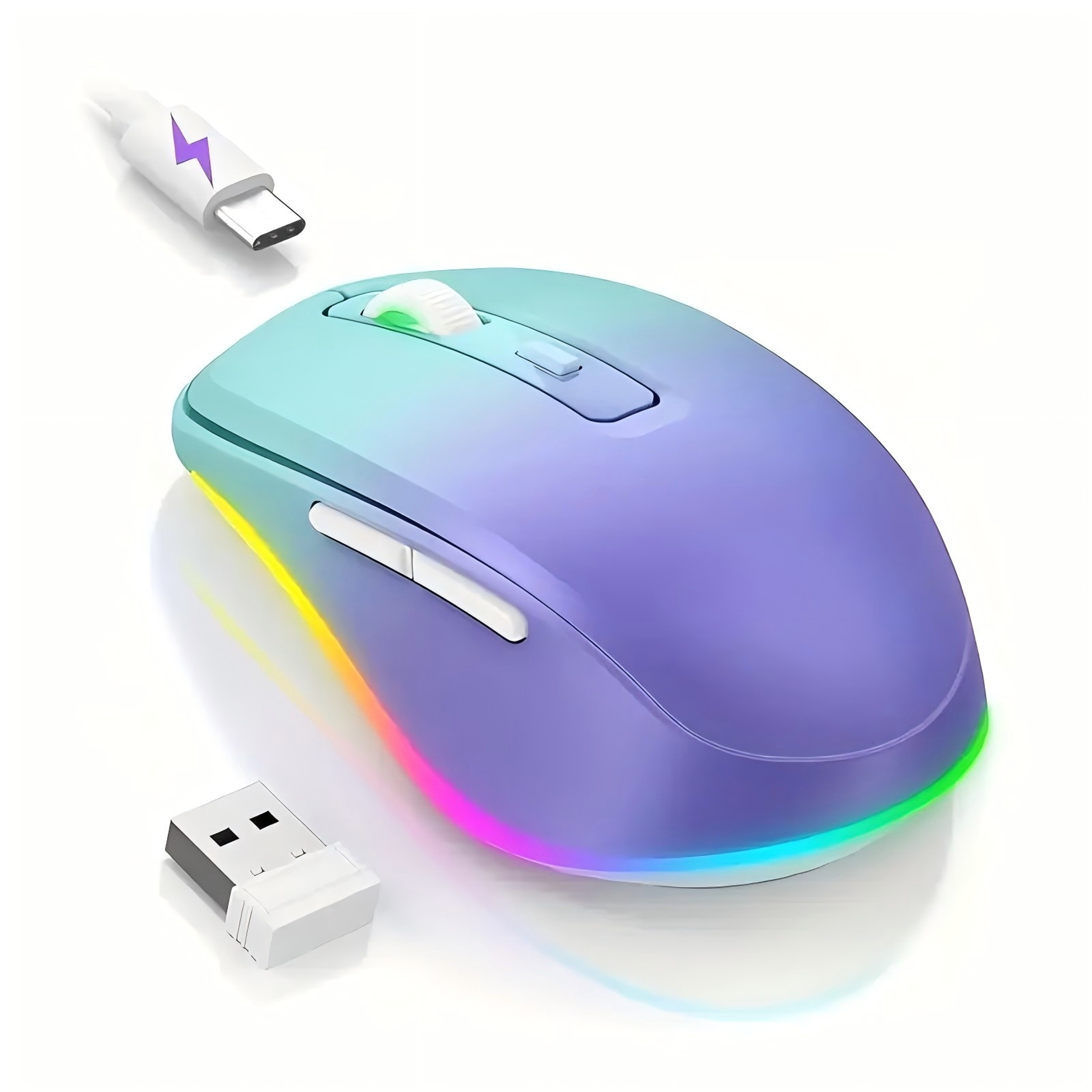 Rechargeable Mouse Jiggler With Random Motion And LED Display 0