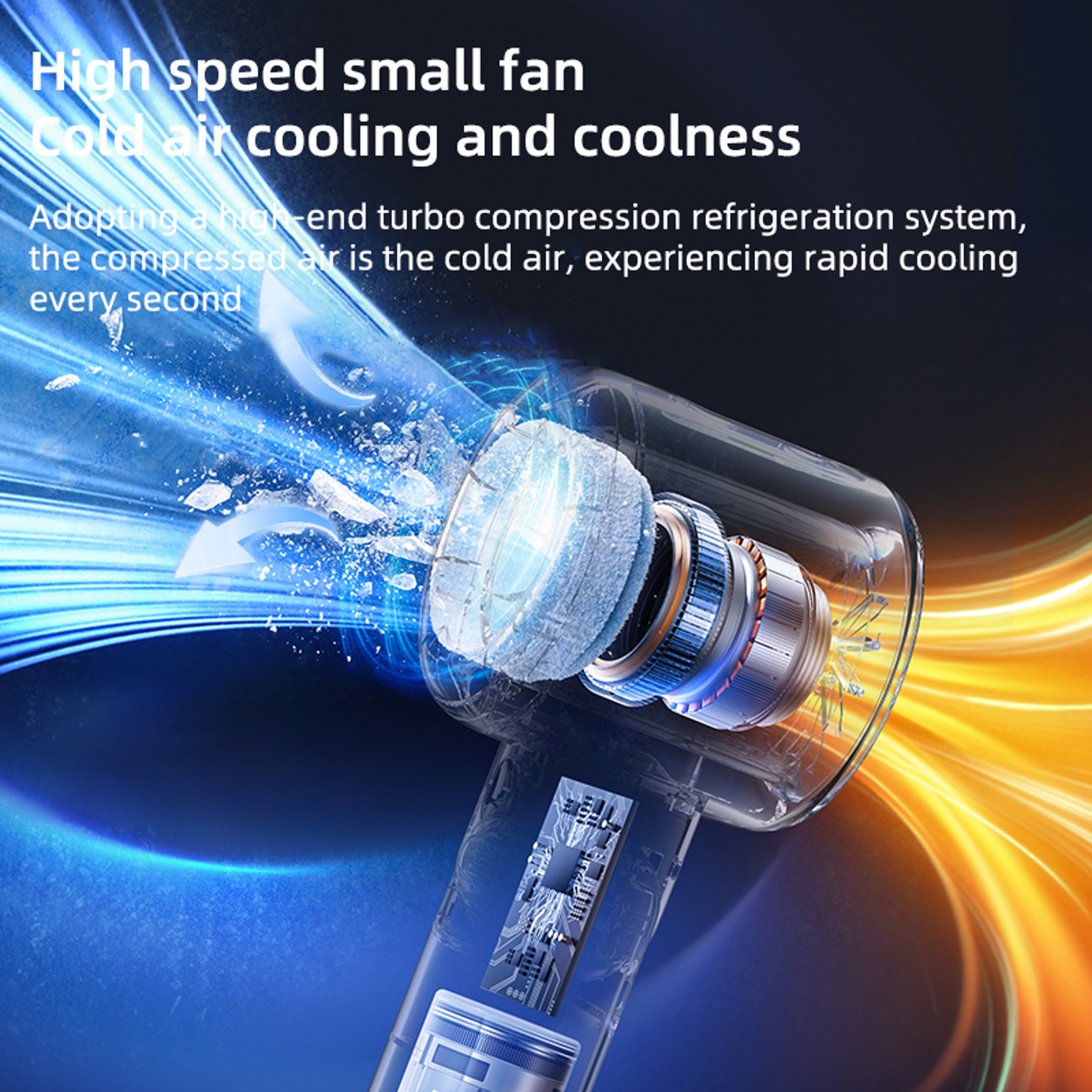 Portable Mist Fan USB Rechargeable Handheld Neck Hanging Personal Cooling Fan 4
