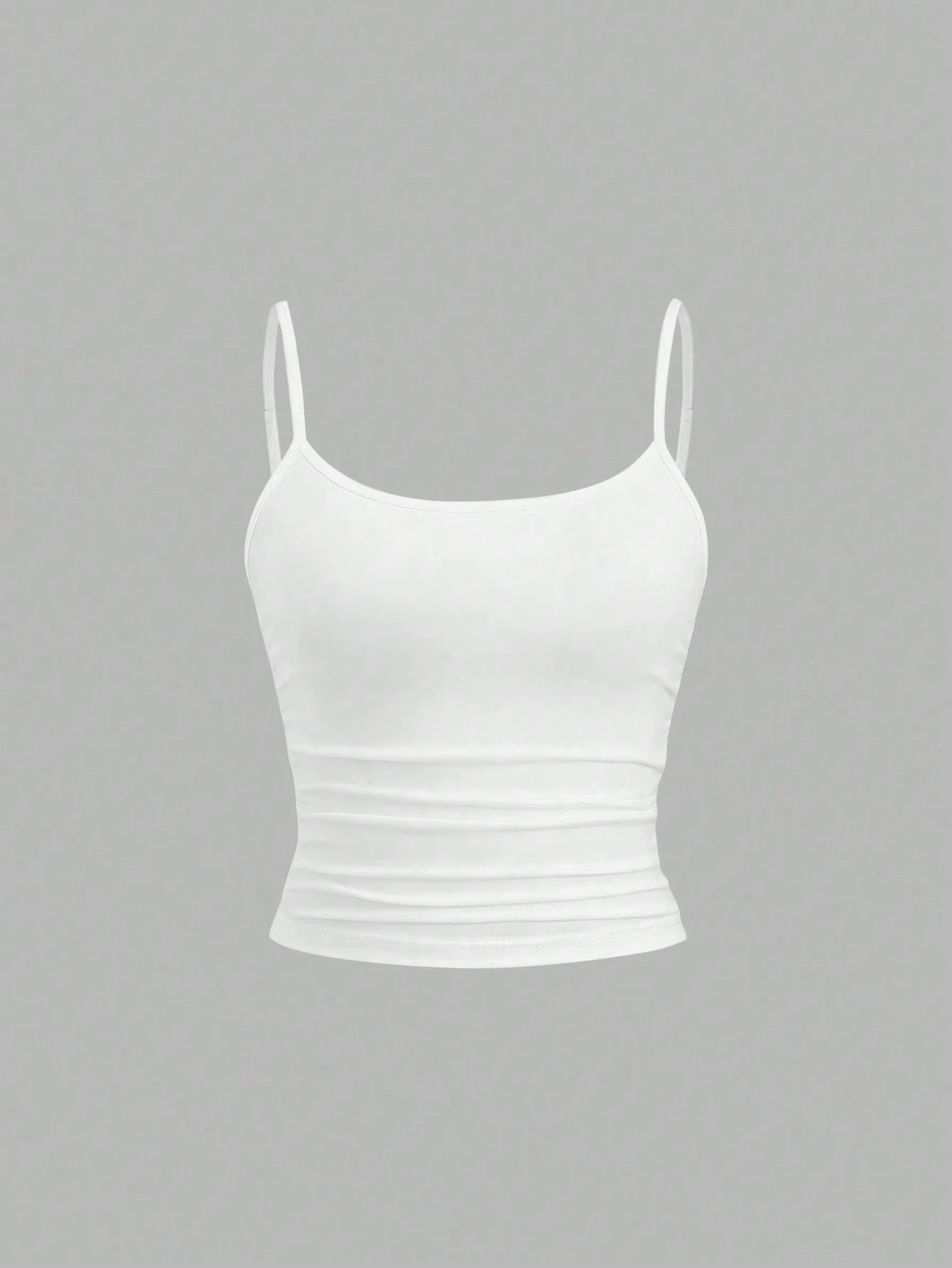 Backless Cami Top For Women Slim Fit Spaghetti Strap Crop Top 1