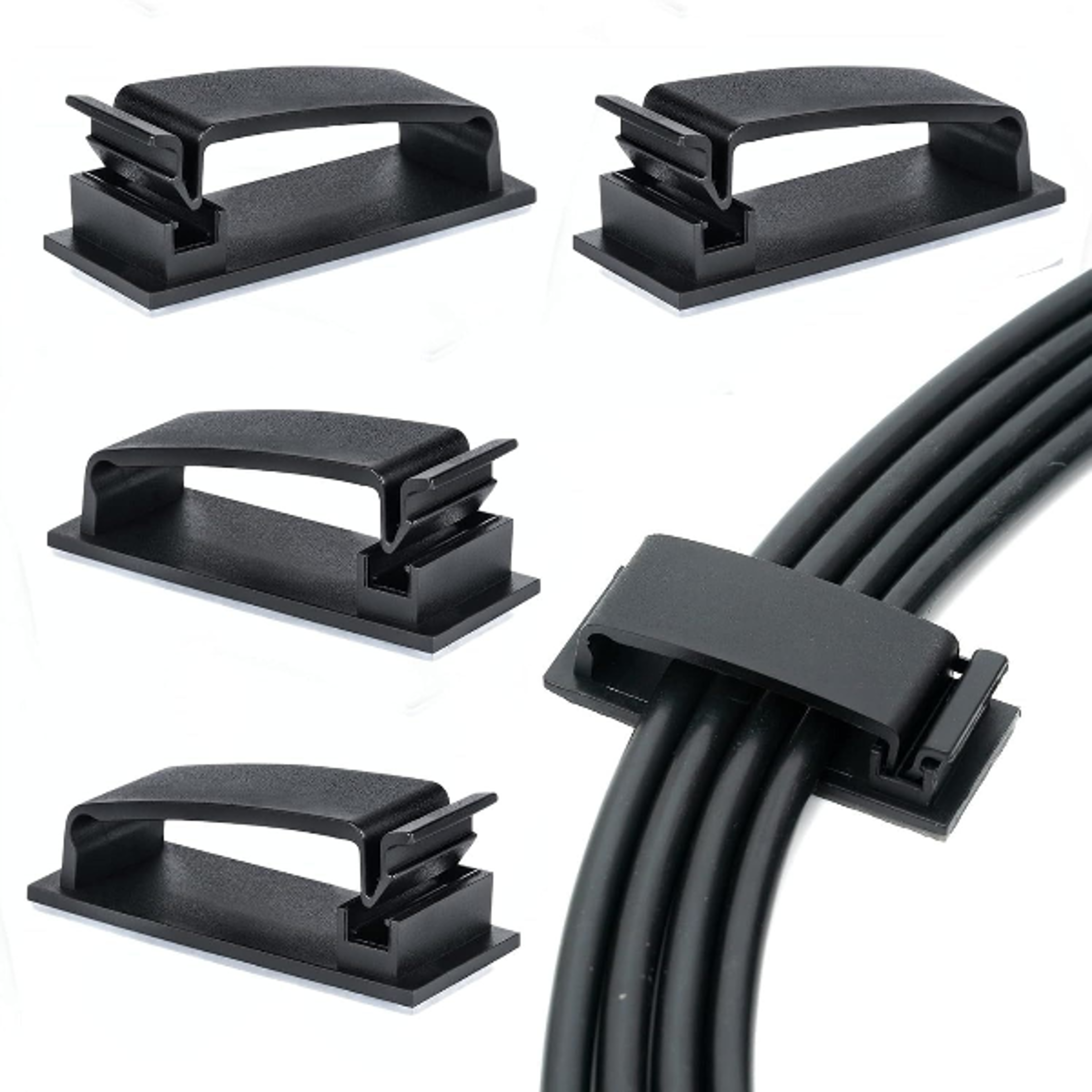 Selfadhesive Cable Organizer Cable Clamp Clips Holder Clamp for Management Car USB Data Cable Cord