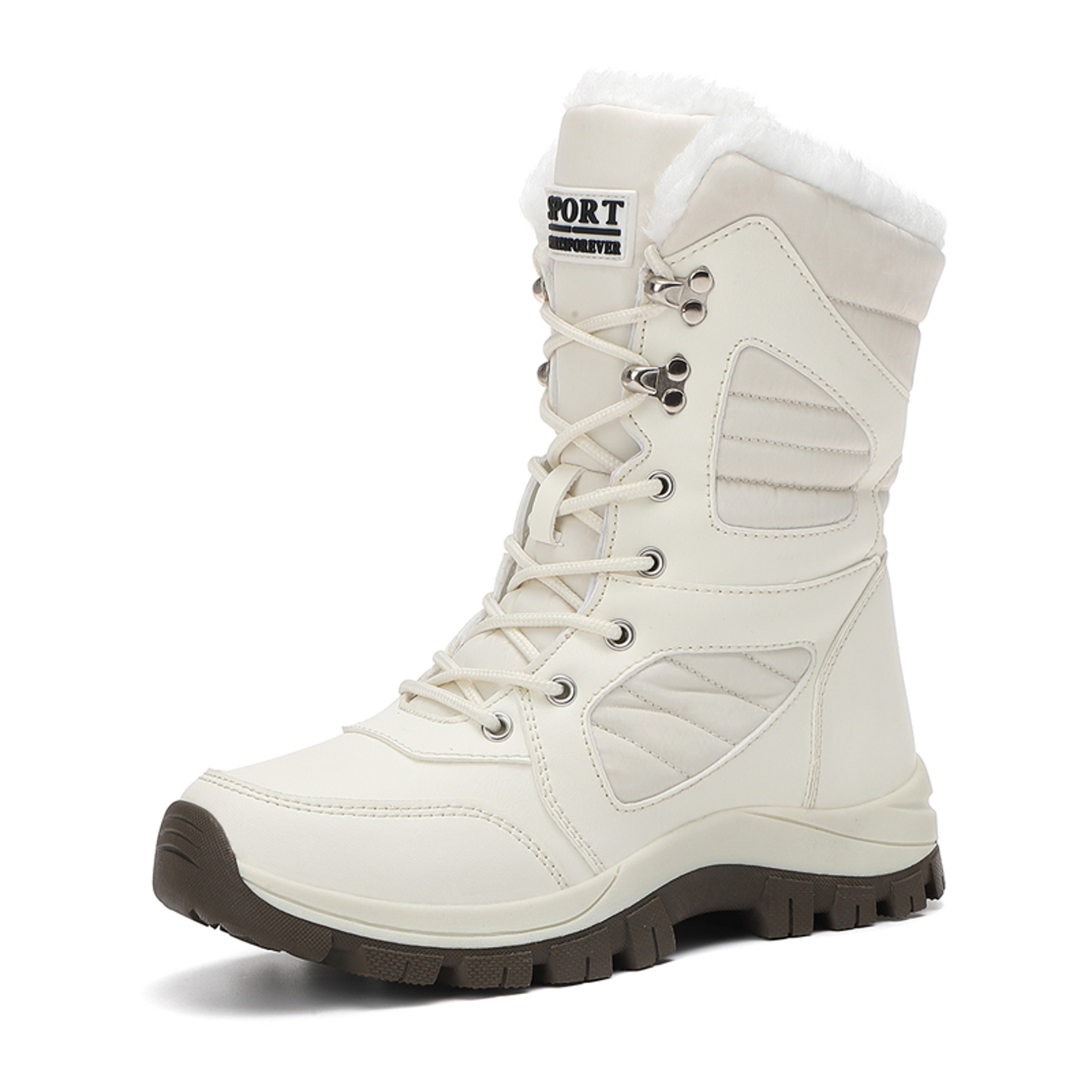 Winter Womens Snow Boots High Top Waterproof Ankle Boots Ladies Thick Plus Warm Snow Hiking Outdoor 7