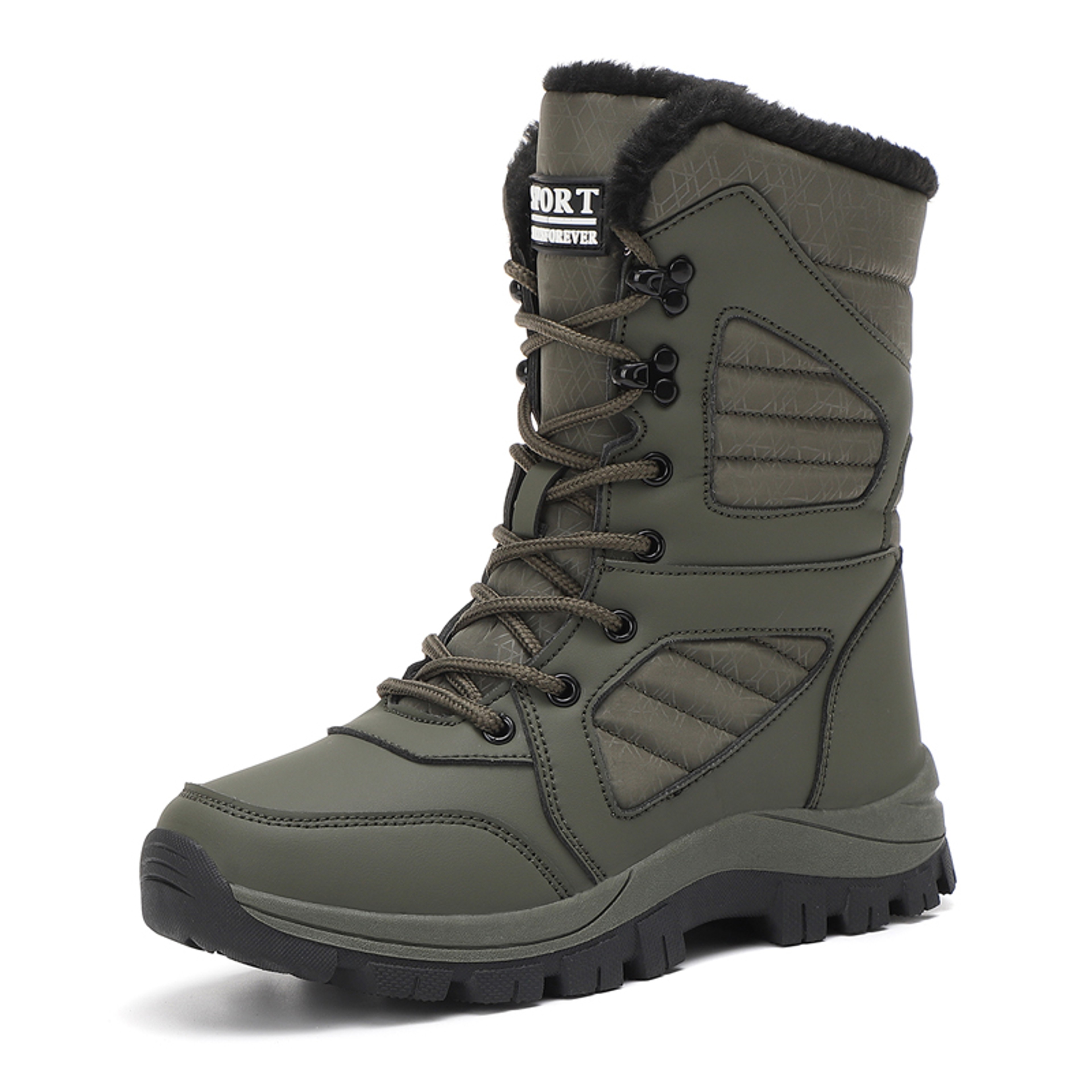 Winter Womens Snow Boots High Top Waterproof Ankle Boots Ladies Thick Plus Warm Snow Hiking Outdoor 8