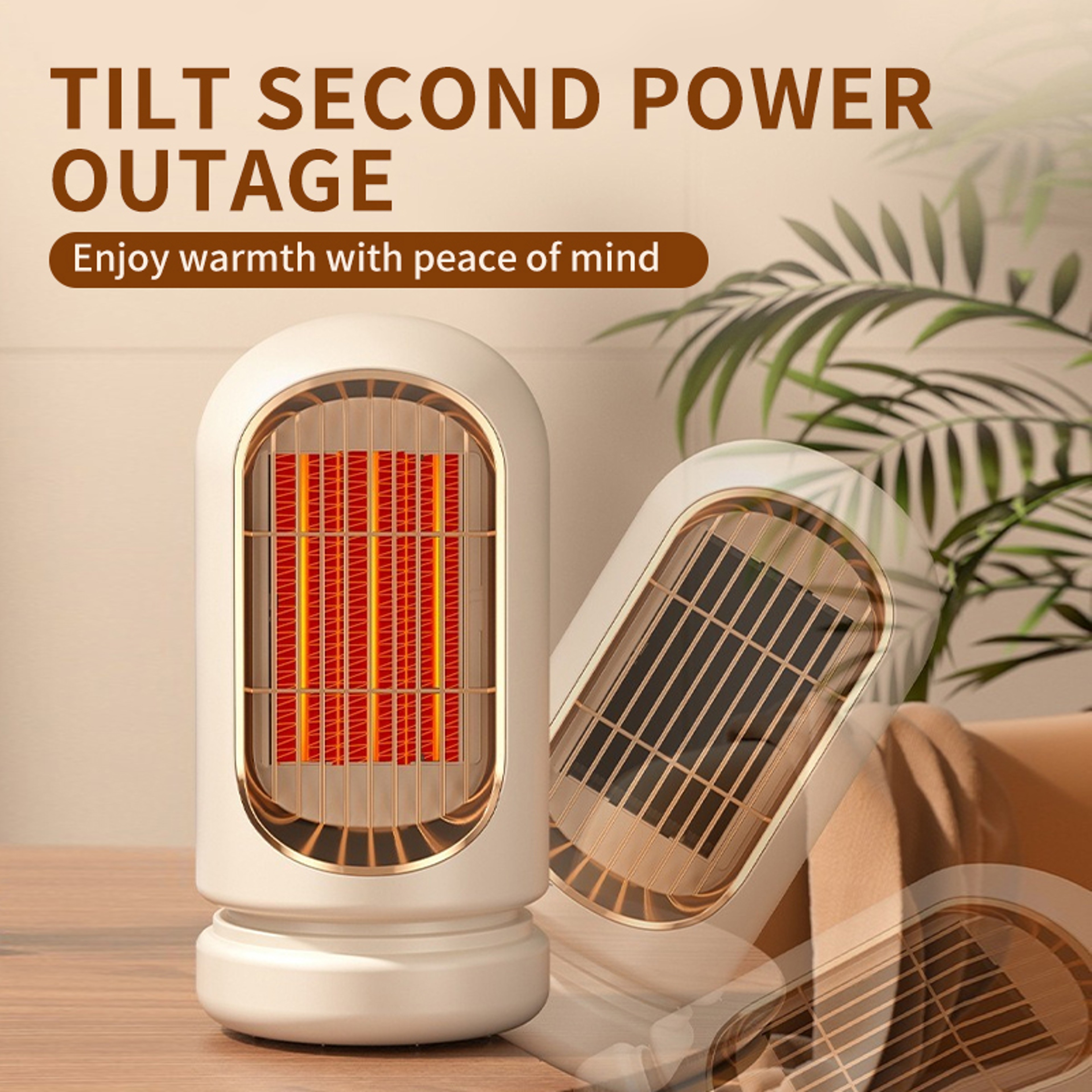 Small Household Heater Lasting Constant Temperature Electric Heater Energy Saving Power Off Protect 4